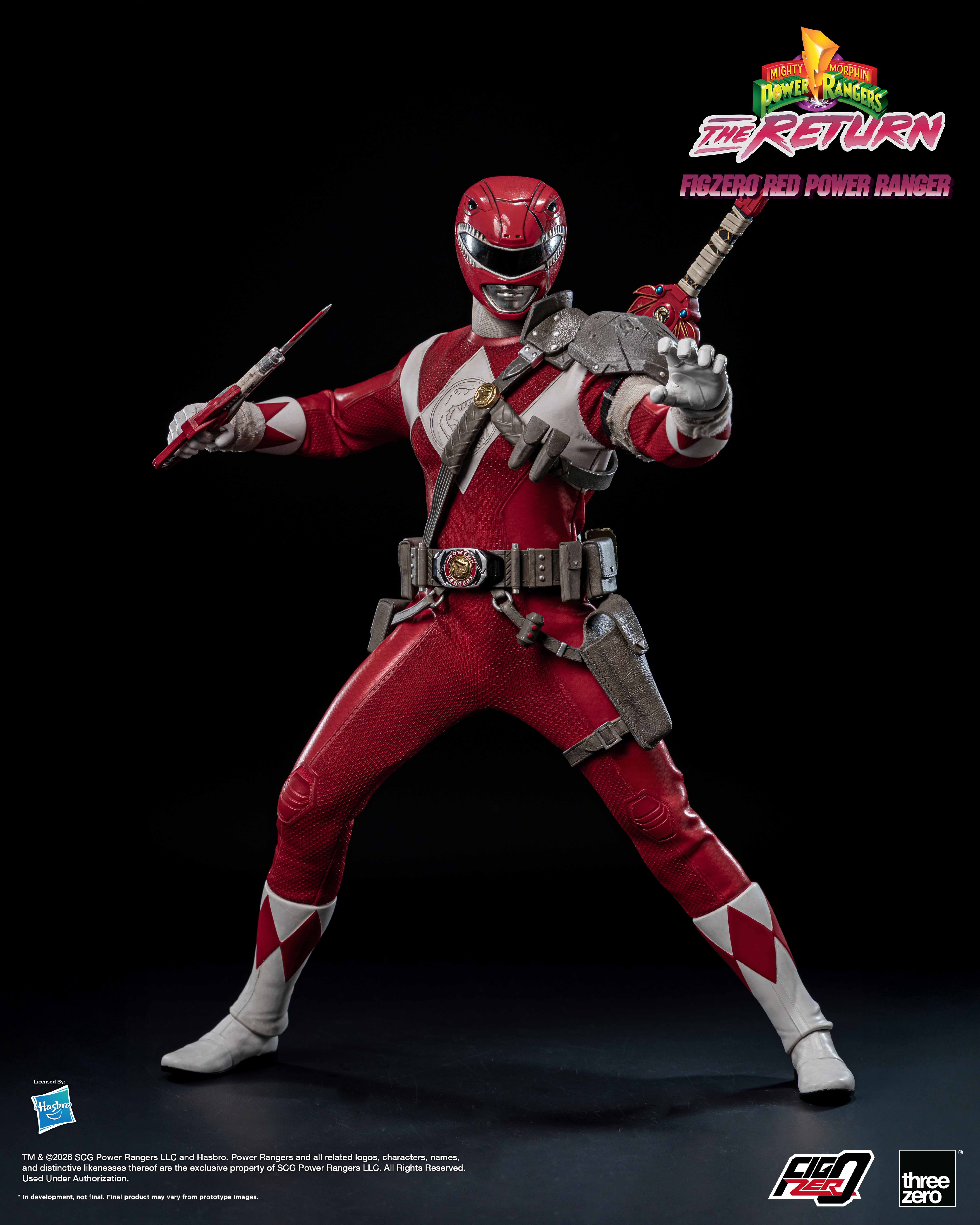 Mighty Morphin Power Rangers: The Return FigZero Red Ranger 1/6 Scale Action Figure Gallery Image 13