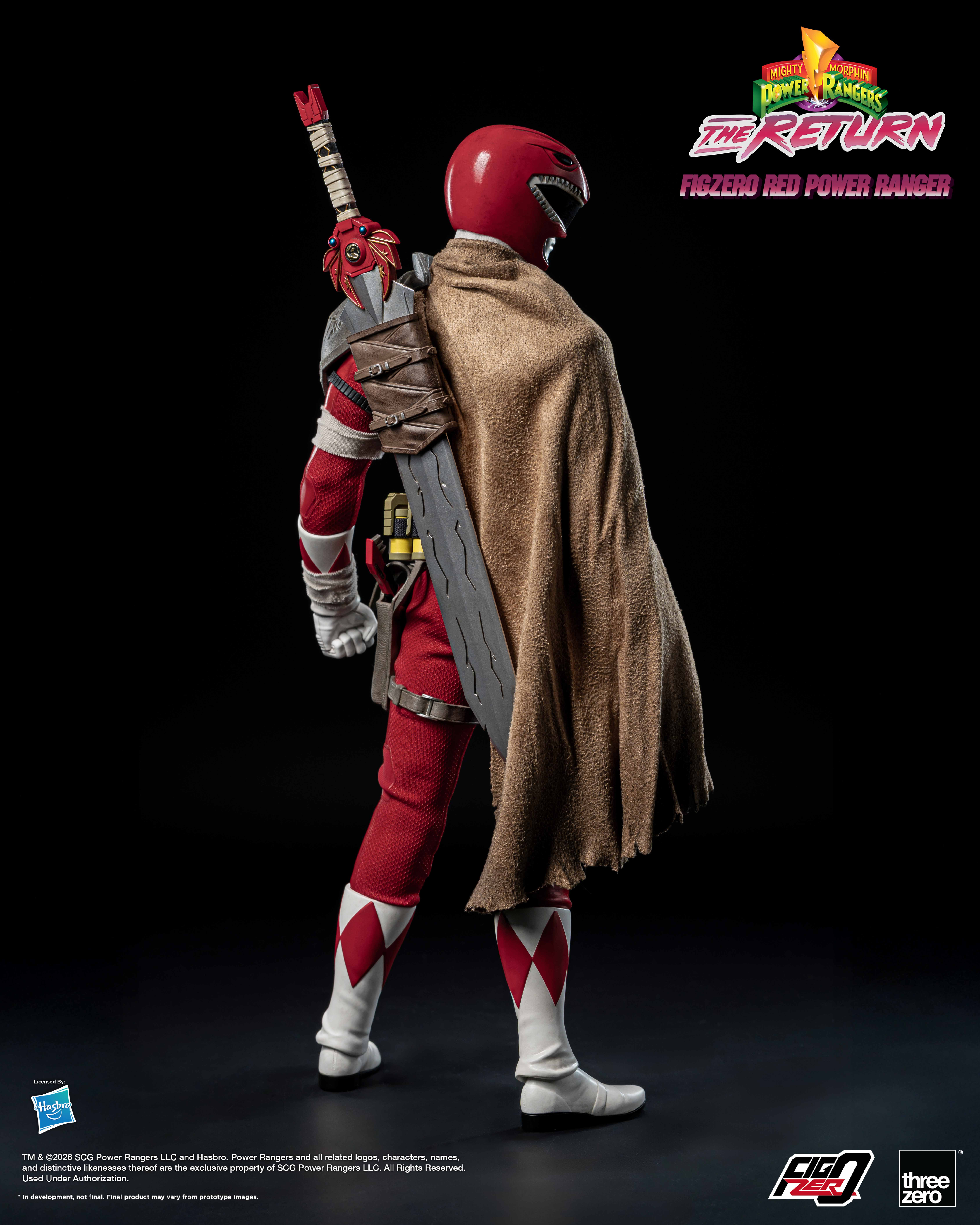 Mighty Morphin Power Rangers: The Return FigZero Red Ranger 1/6 Scale Action Figure Gallery Image 4