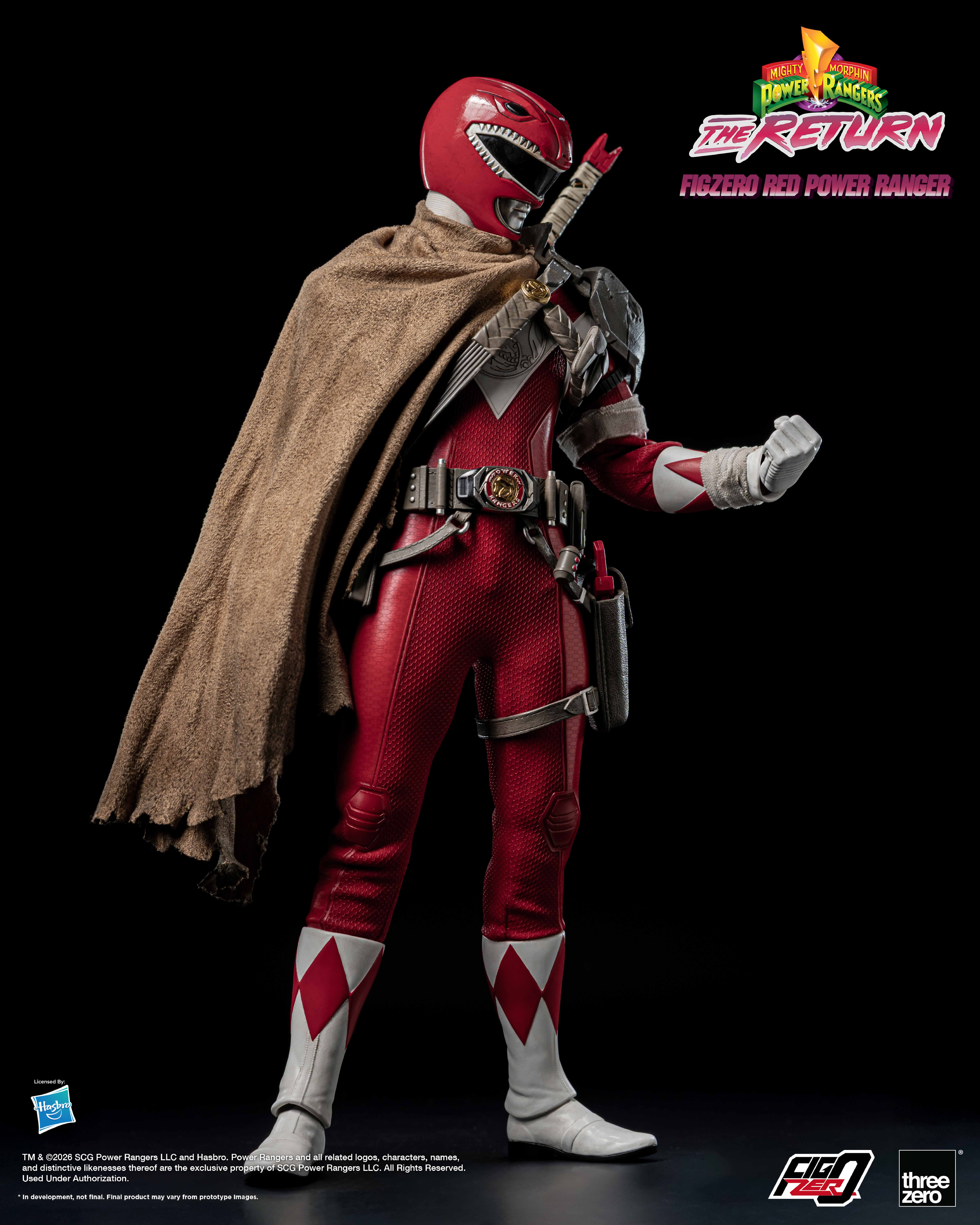 Mighty Morphin Power Rangers: The Return FigZero Red Ranger 1/6 Scale Action Figure Gallery Image 5