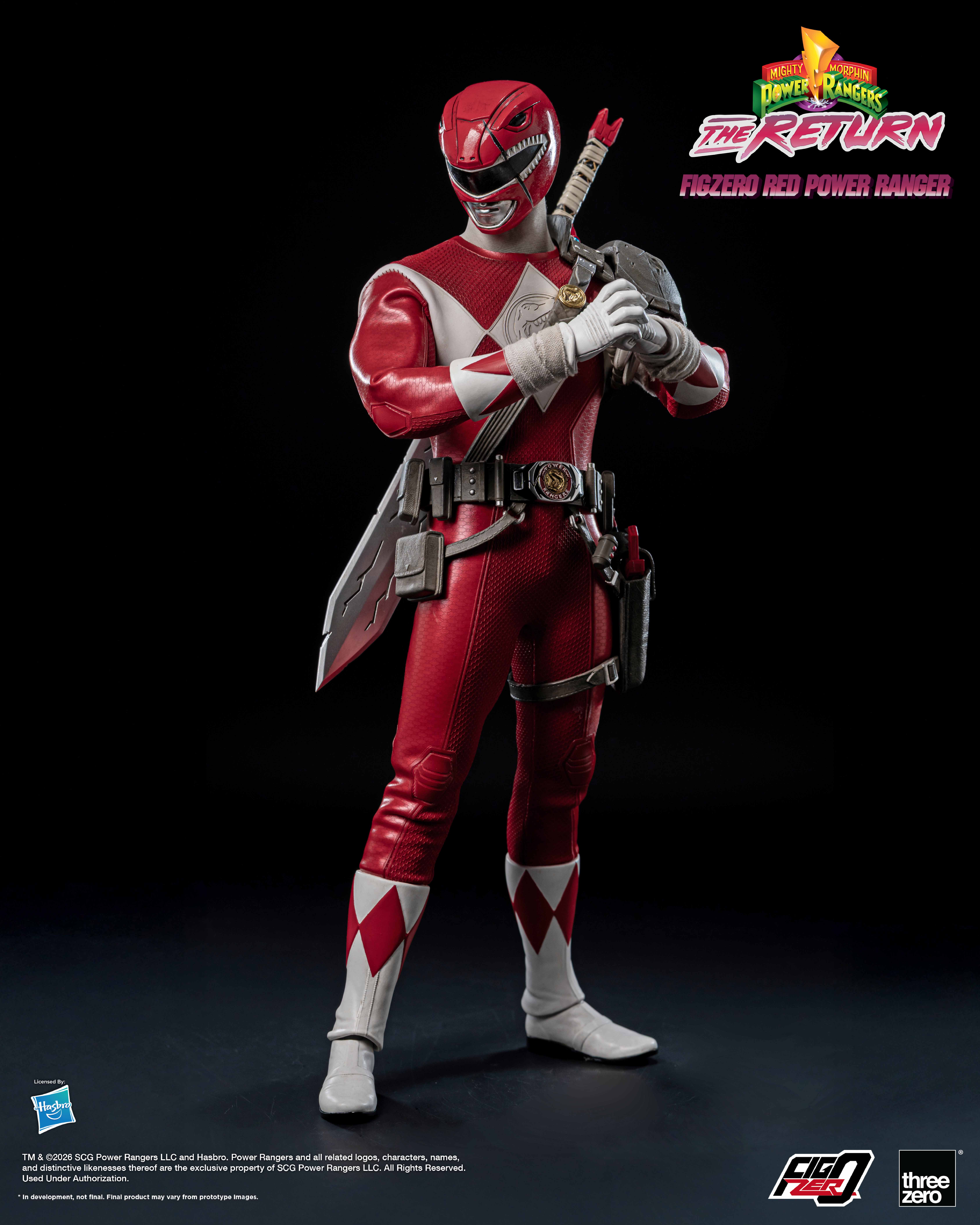 Mighty Morphin Power Rangers: The Return FigZero Red Ranger 1/6 Scale Action Figure Gallery Image 14