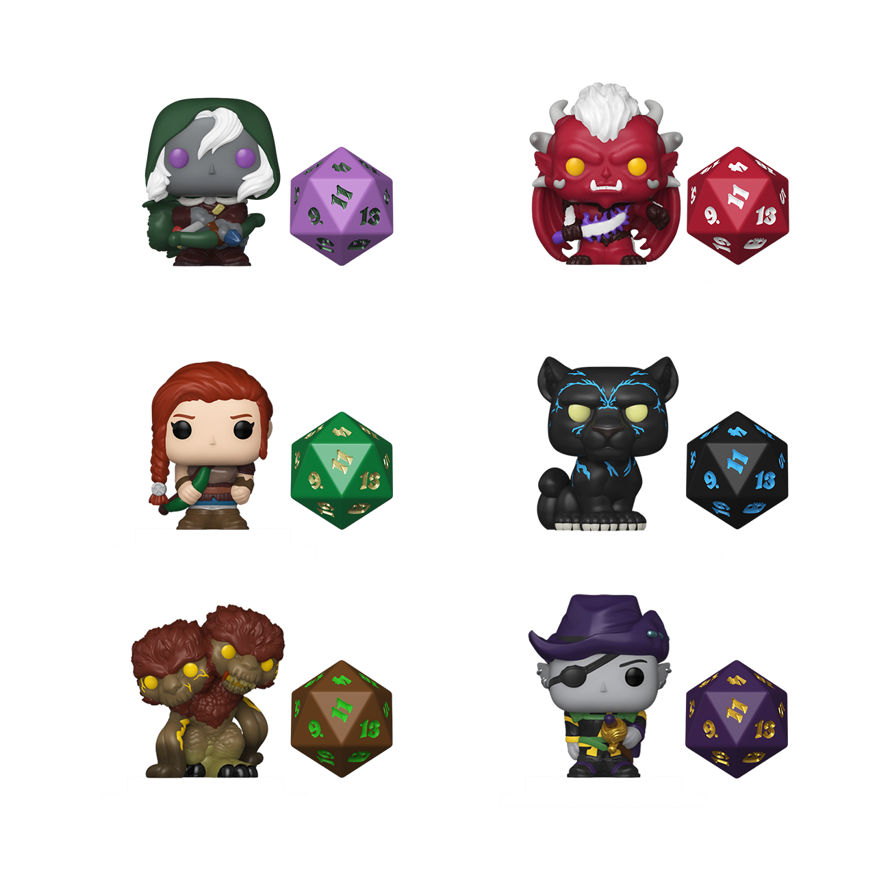 Dungeons & Dragons Bitty Pop! Box of 12 Random Figures with D20 Die Gallery Image 12