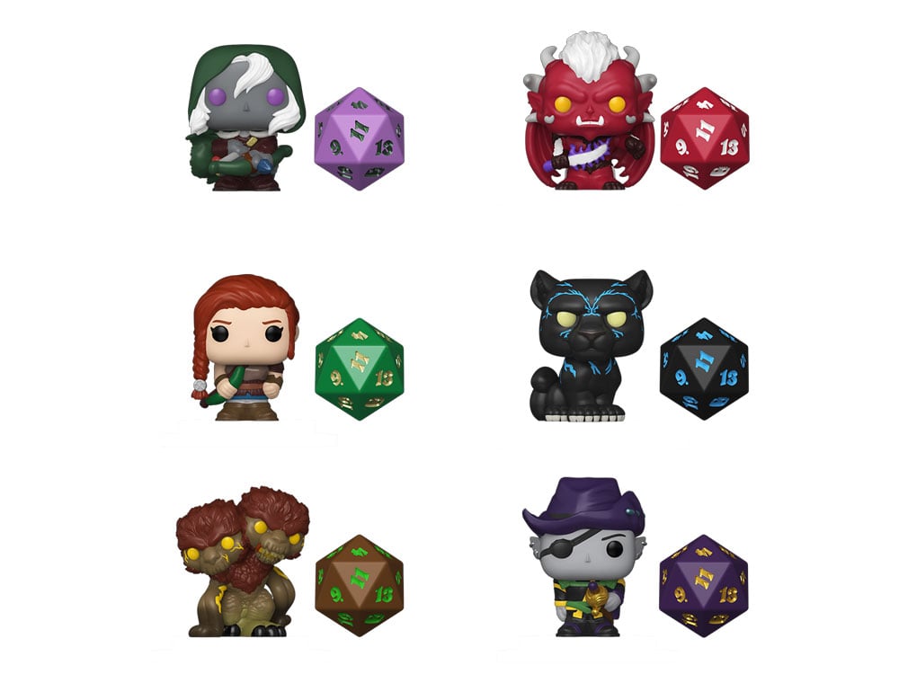 Dungeons & Dragons Bitty Pop! Box of 12 Random Figures with D20 Die Gallery Image 1