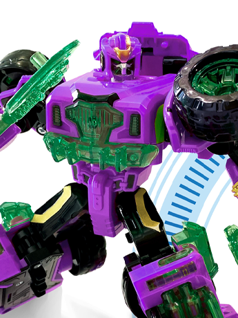 Metal Cardbot Stealth Class Buffalo Crush Action Figure Gallery Image 2