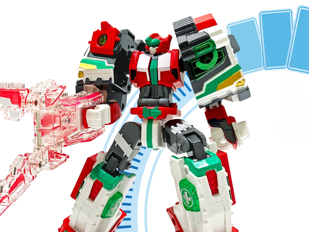 Metal Cardbot Mega Class Med Alert Action Figure Gallery Image 1