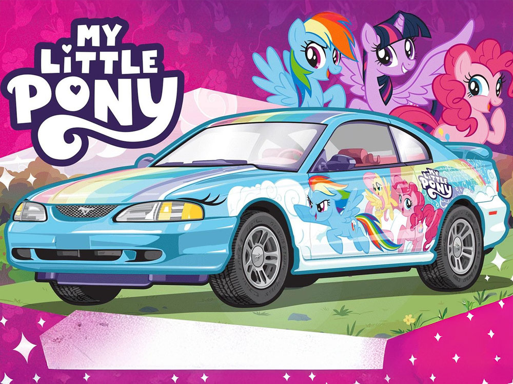 My Little Pony 1996 Ford Mustang GT 1/25 Scale Model Kit Gallery Image 1