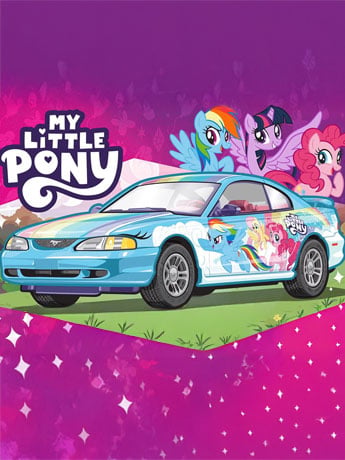 My Little Pony 1996 Ford Mustang GT 1/25 Scale Model Kit Gallery Image 2
