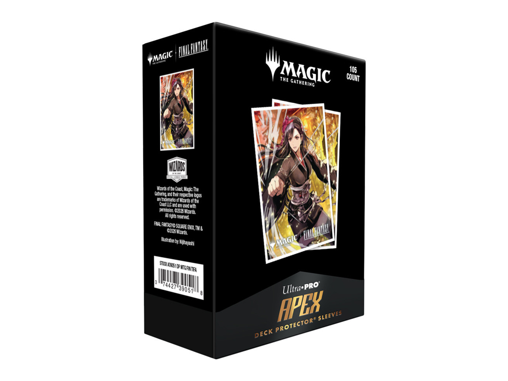 Magic: The Gathering x Final Fantasy Tifa Lockhart Apex Deck Protector Card Sleeves (105 Count) Gallery Image 1