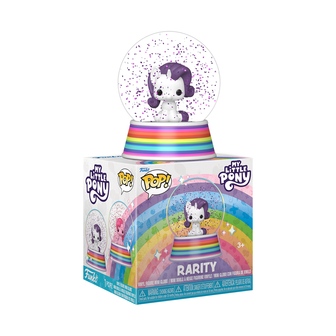 My Little Pony Rarity Mini Glitter Globe Gallery Image 3