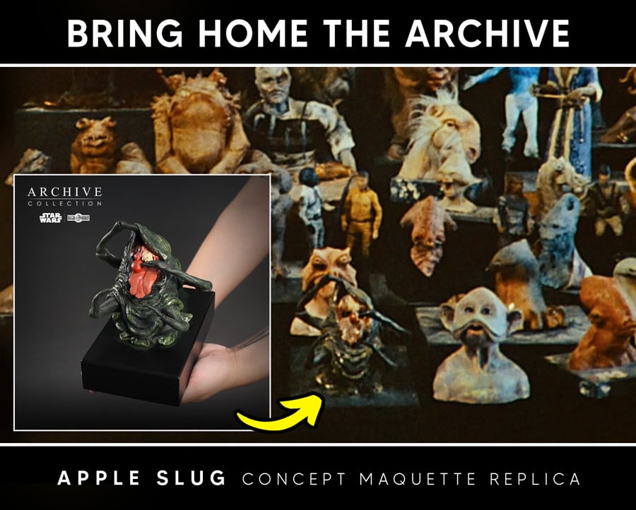 Star Wars: Return of the Jedi Archive Collection Apple Slug (Signature Edition) Limited Edition Concept Maquette Replica Gallery Image 12