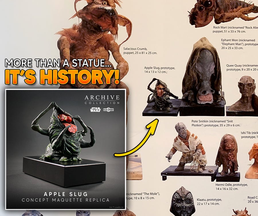 Star Wars: Return of the Jedi Archive Collection Apple Slug (Signature Edition) Limited Edition Concept Maquette Replica Gallery Image 14