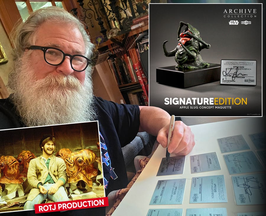 Star Wars: Return of the Jedi Archive Collection Apple Slug (Signature Edition) Limited Edition Concept Maquette Replica Gallery Image 10
