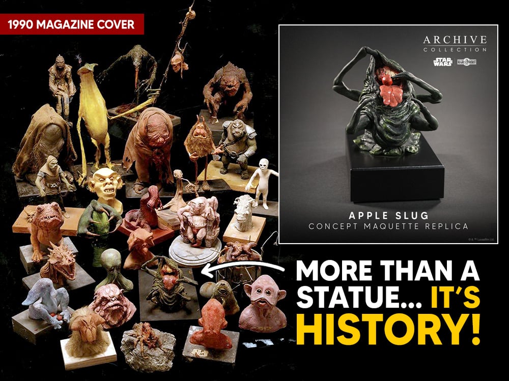 Star Wars: Return of the Jedi Archive Collection Apple Slug (Legacy Edition) Limited Edition Concept Maquette Replica Gallery Image 14