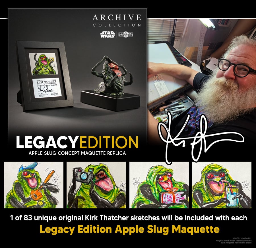 Star Wars: Return of the Jedi Archive Collection Apple Slug (Legacy Edition) Limited Edition Concept Maquette Replica Gallery Image 9