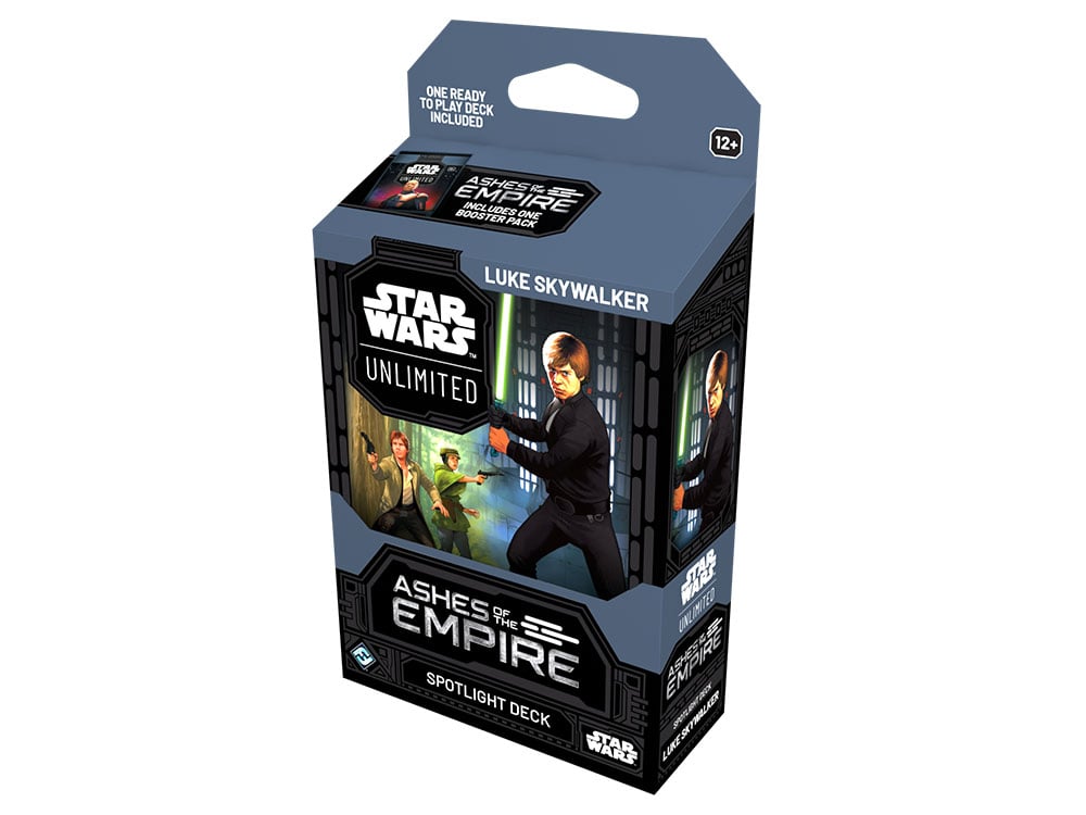 Star Wars: Unlimited Ashes of the Empire Luke Skywalker Spotlight Deck