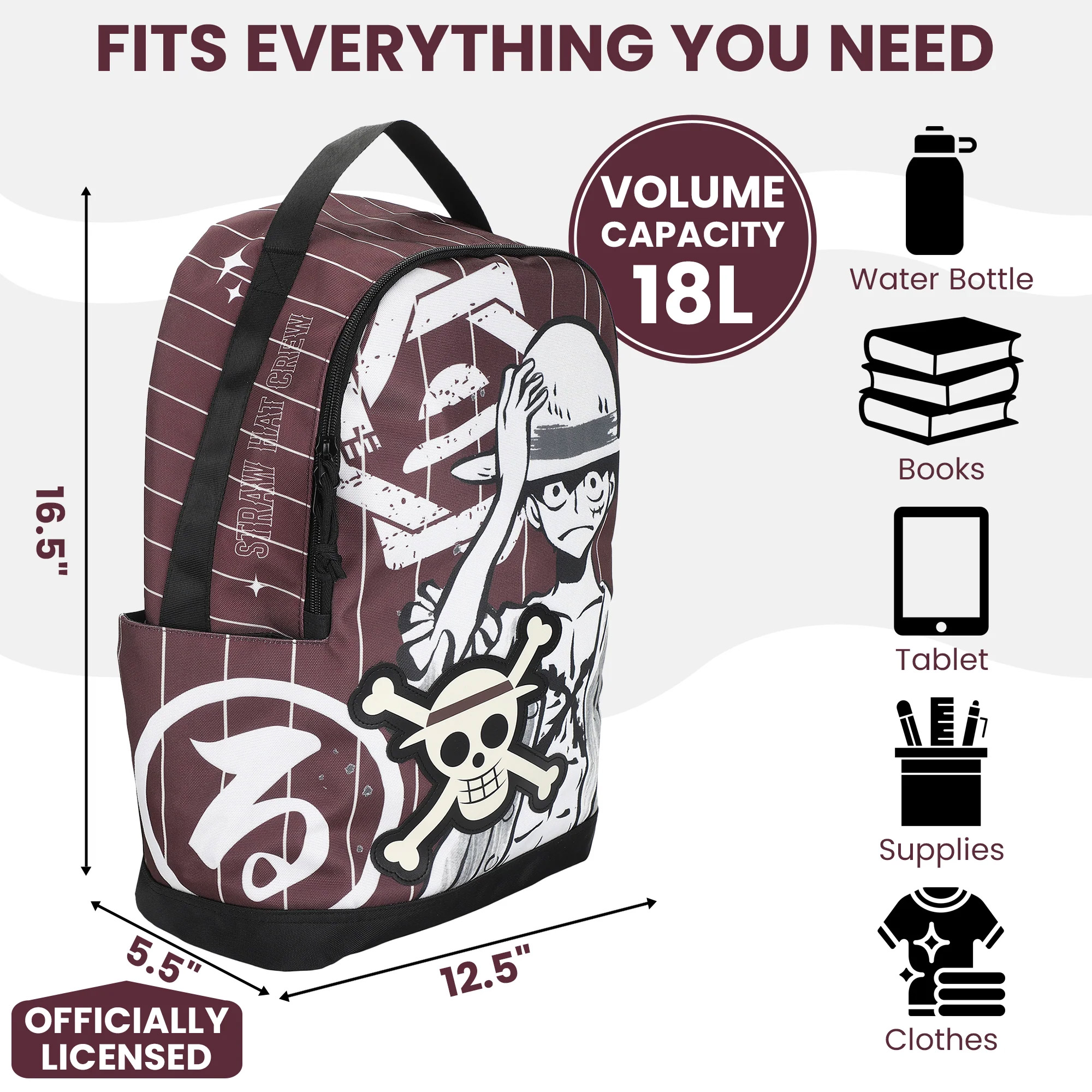 One Piece Monkey D. Luffy Backpack