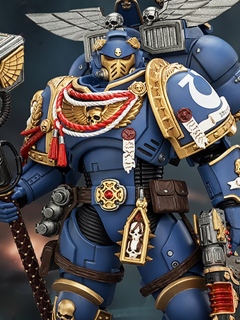 Warhammer 40,000: Space Marine 2 Ultramarines Assault Intercessor (Game Edition) 1/18 Scale Action Figure Gallery Image 2