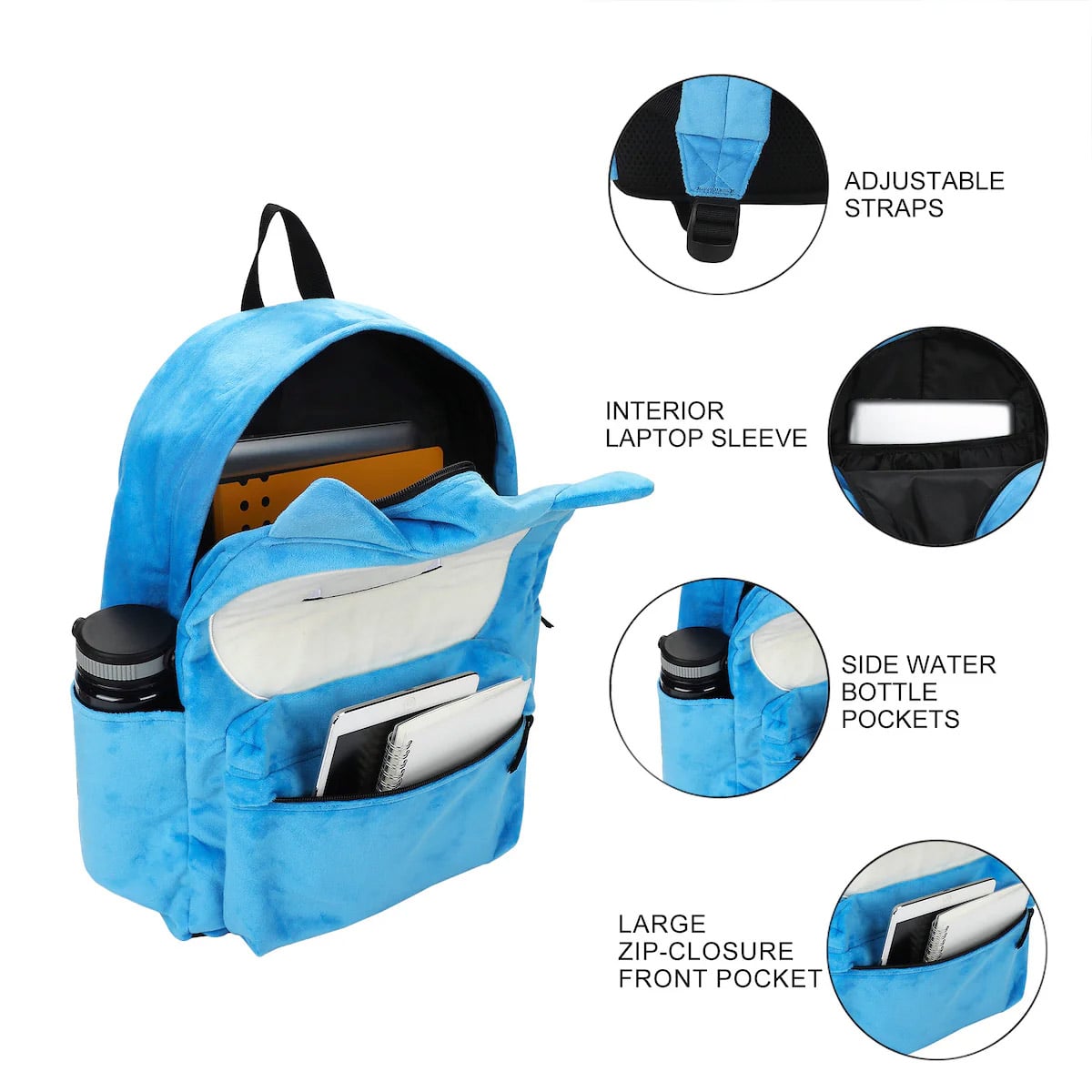 Pokemon Snorlax Big Face Backpack Gallery Image 7