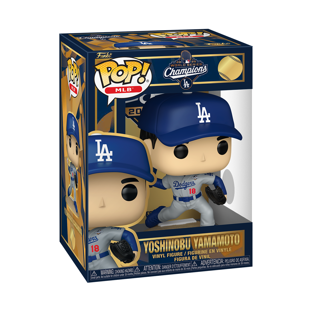 Los Angeles Dodgers Pop! MLB Yoshinobu Yamamoto (World Series MVP '25) Gallery Image 3