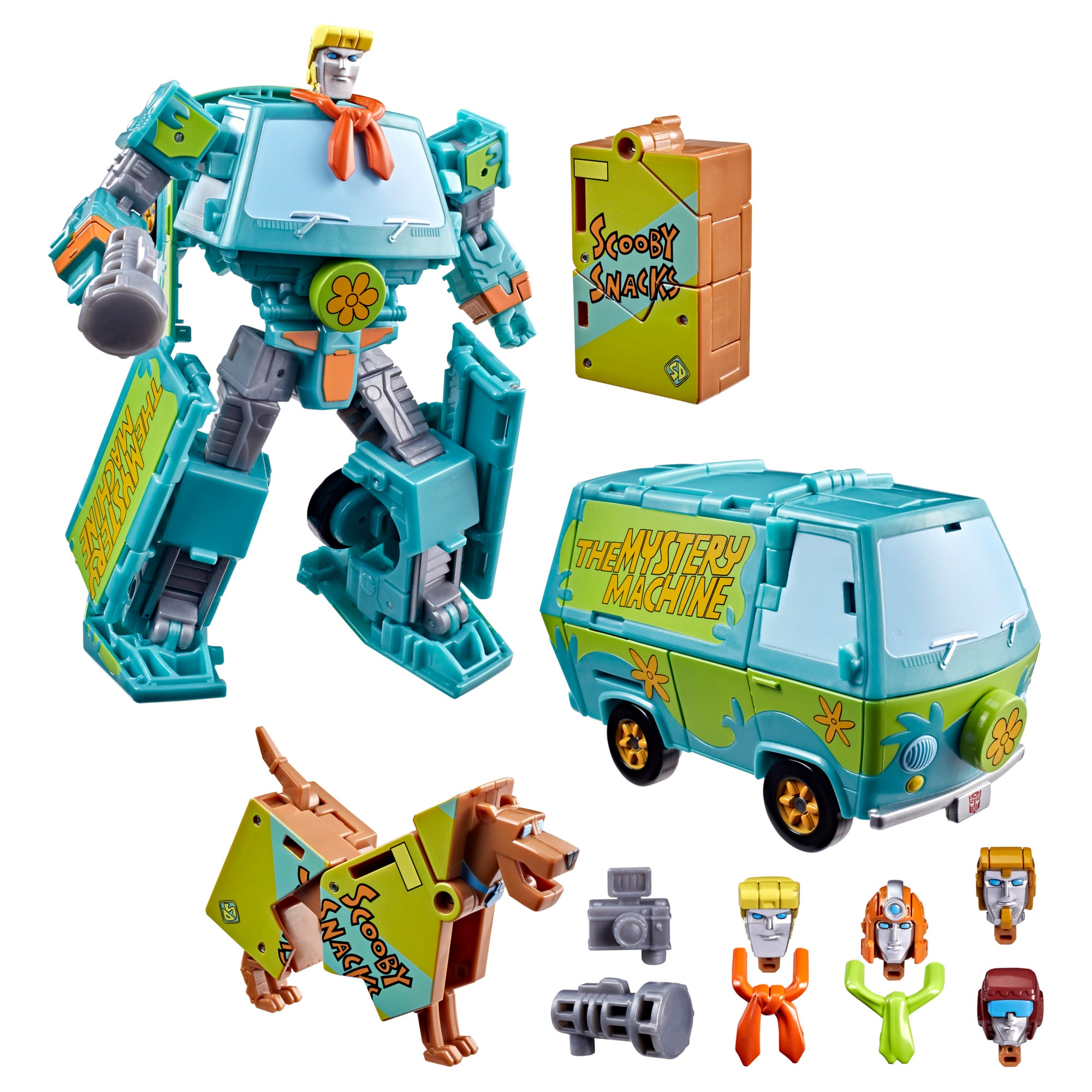 Transformers Collaborative Scooby Doo x Transformers Mysterious Prime & Automutt Action Figure Set Gallery Image 8