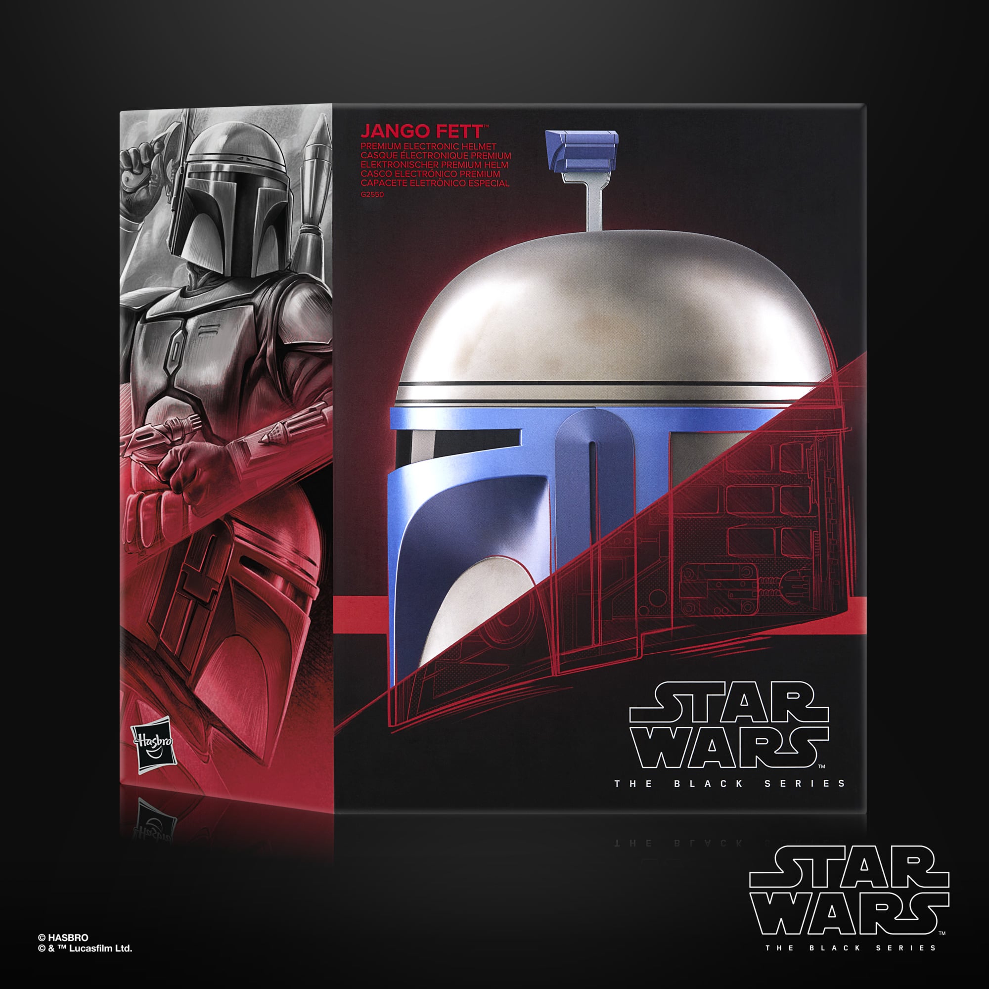 Star Wars: The Black Series Jango Fett (Attack of the Clones) 1:1 Scale Wearable Electronic Helmet Gallery Image 7