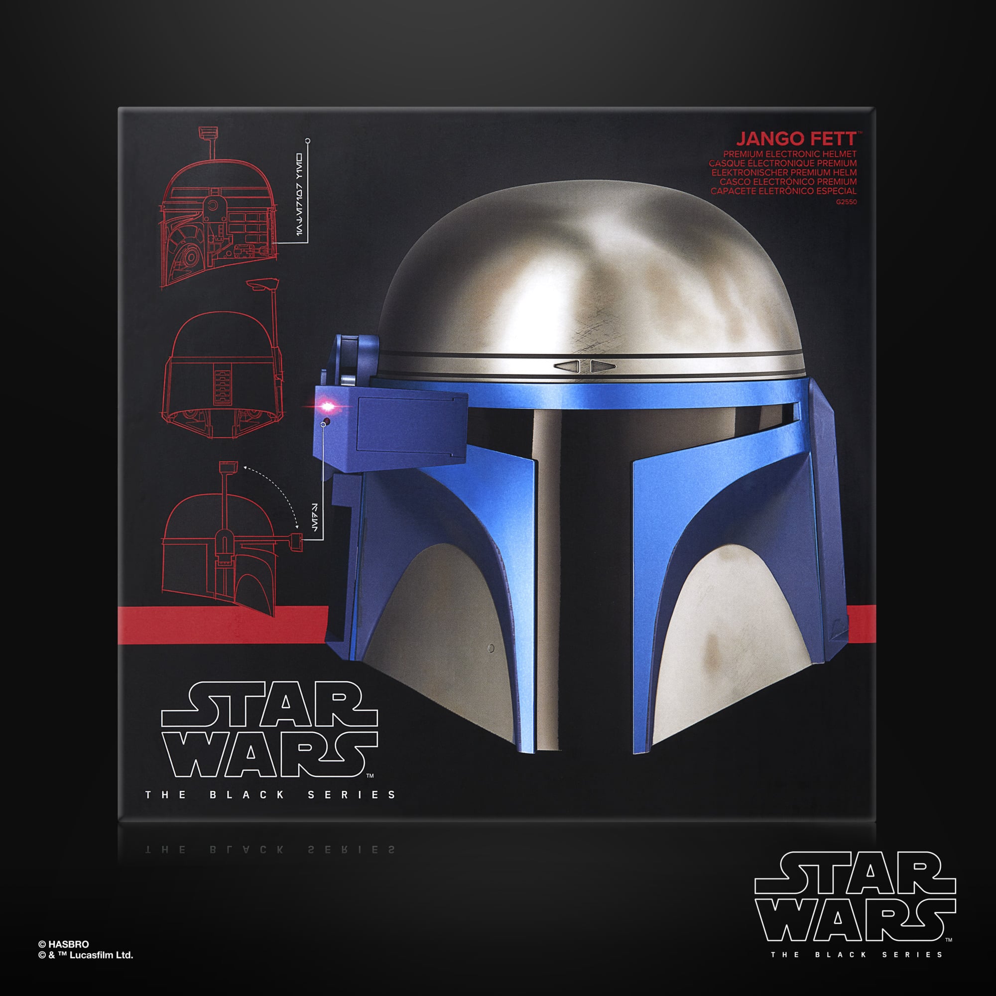 Star Wars: The Black Series Jango Fett (Attack of the Clones) 1:1 Scale Wearable Electronic Helmet Gallery Image 5
