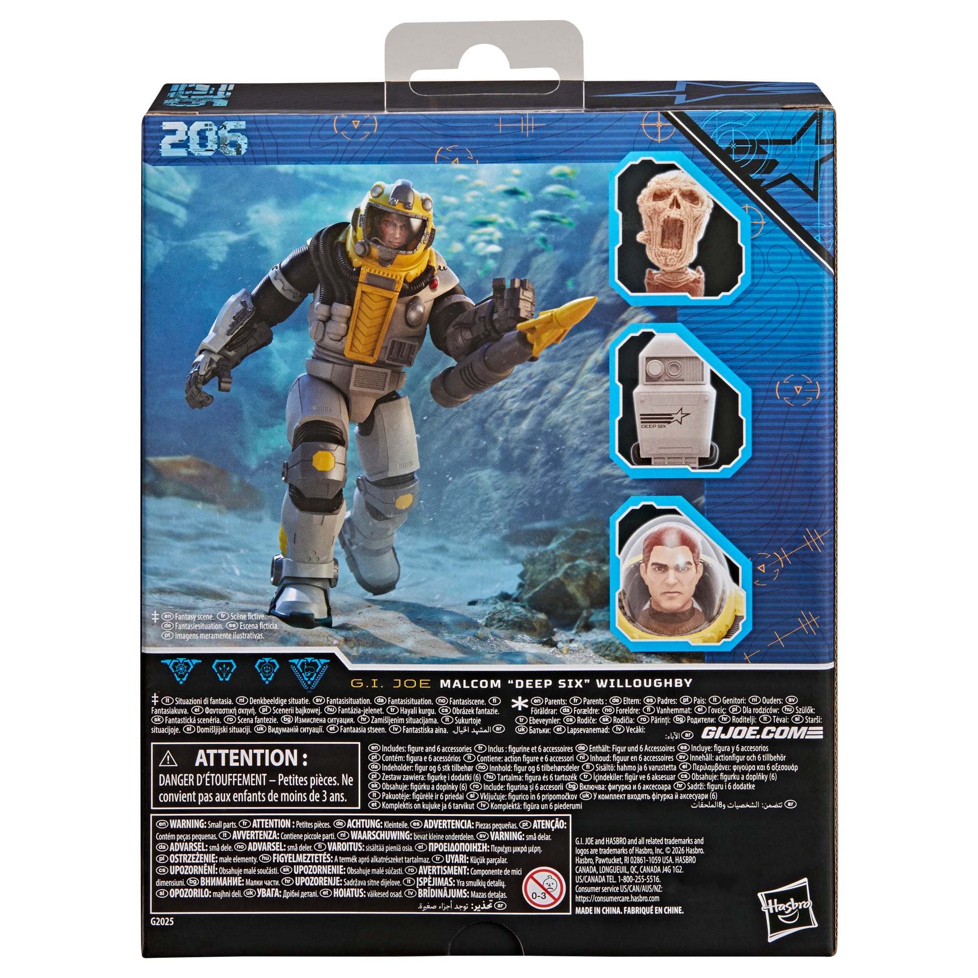G.I. Joe Classified Series #206 Malcom "Deep Six" Willoughby Deluxe Action Figure Gallery Image 14