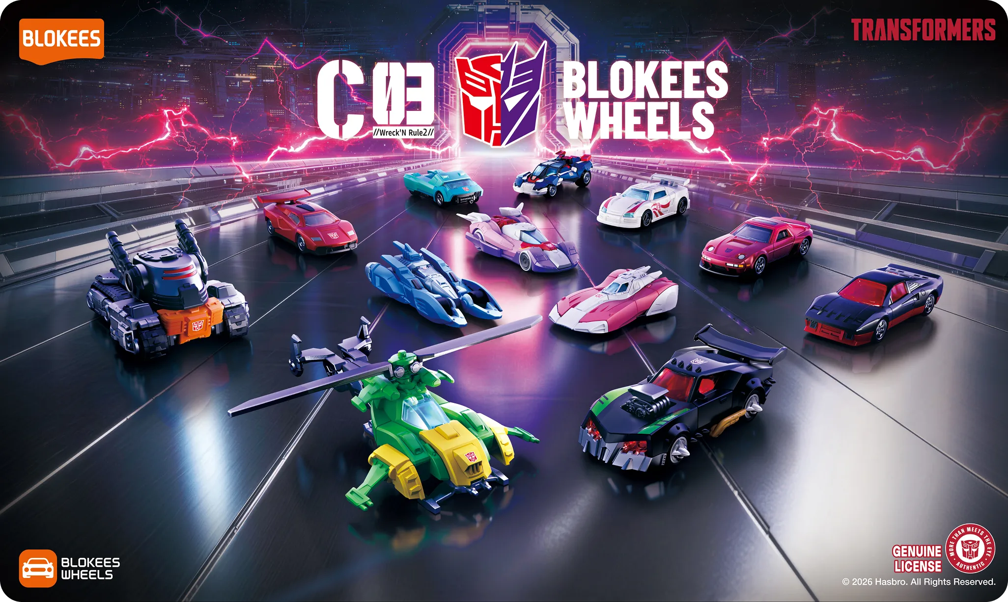 Transformers Blokees Wheels C03 Wreck 'N Rule 2 Box of 12 Random Model Kits Gallery Image 22