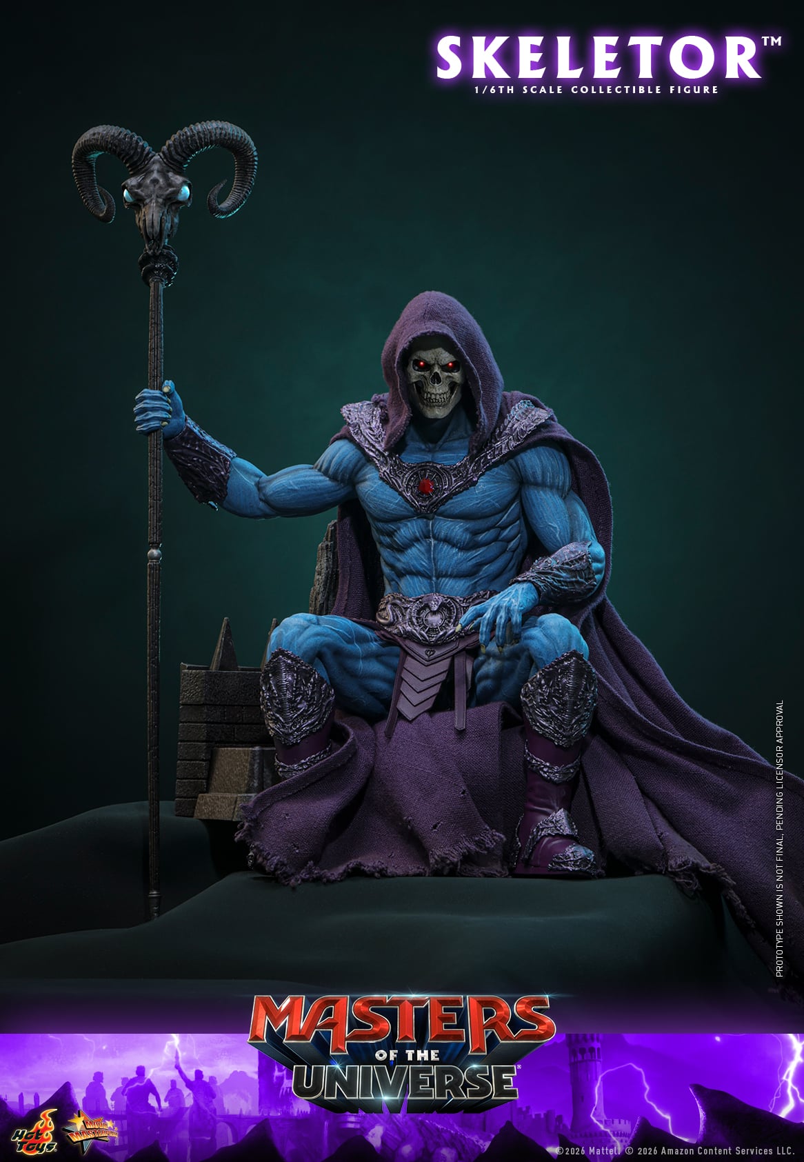 Masters of the Universe (2026) MMS889 Skeletor 1/6th Scale Collectible Figure Gallery Image 6