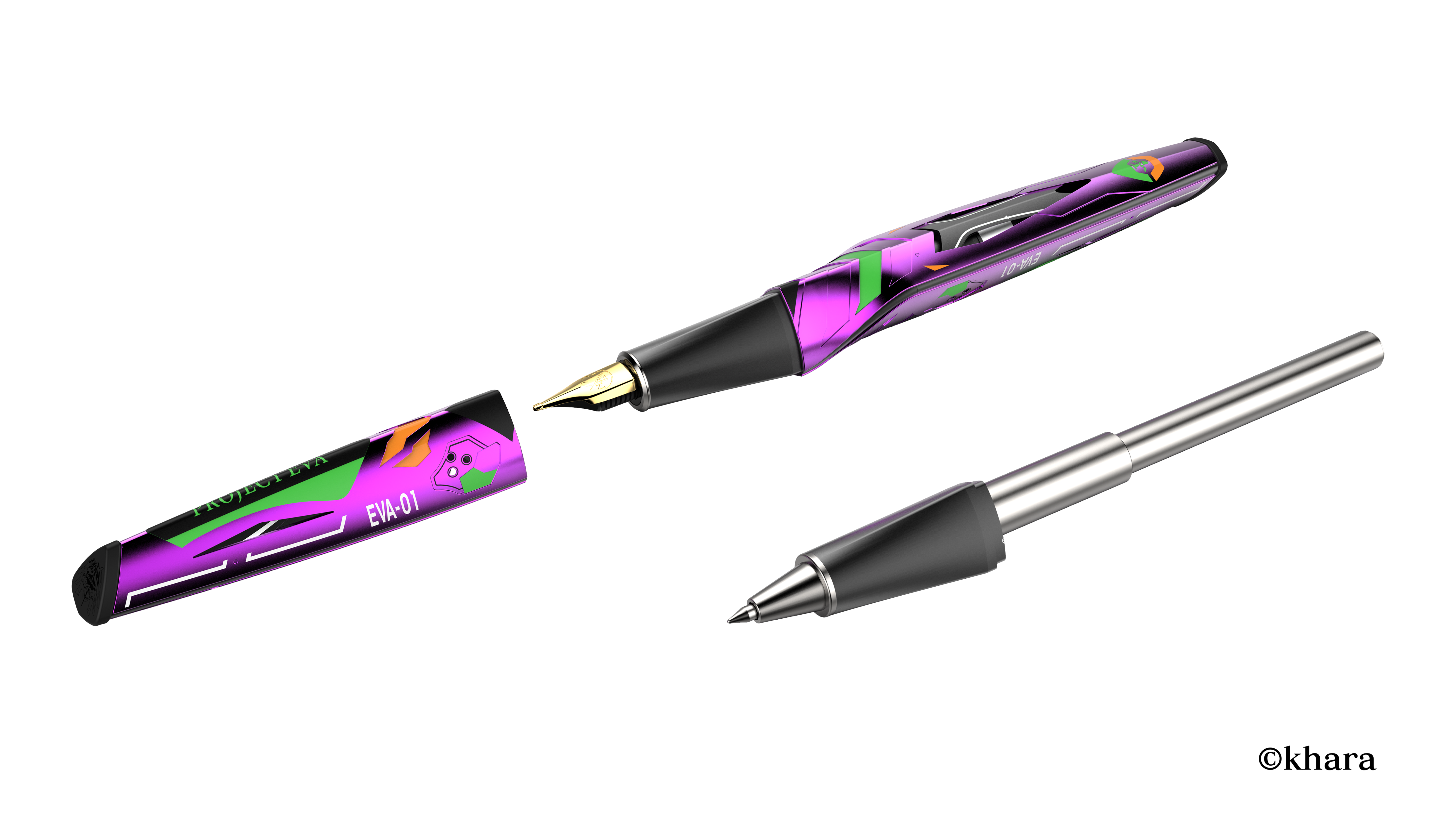 Neon Genesis Evangelion 30th Anniversary EVA-01 (Americas Edition) Limited Edition Premium Fountain Pen Gallery Image 6