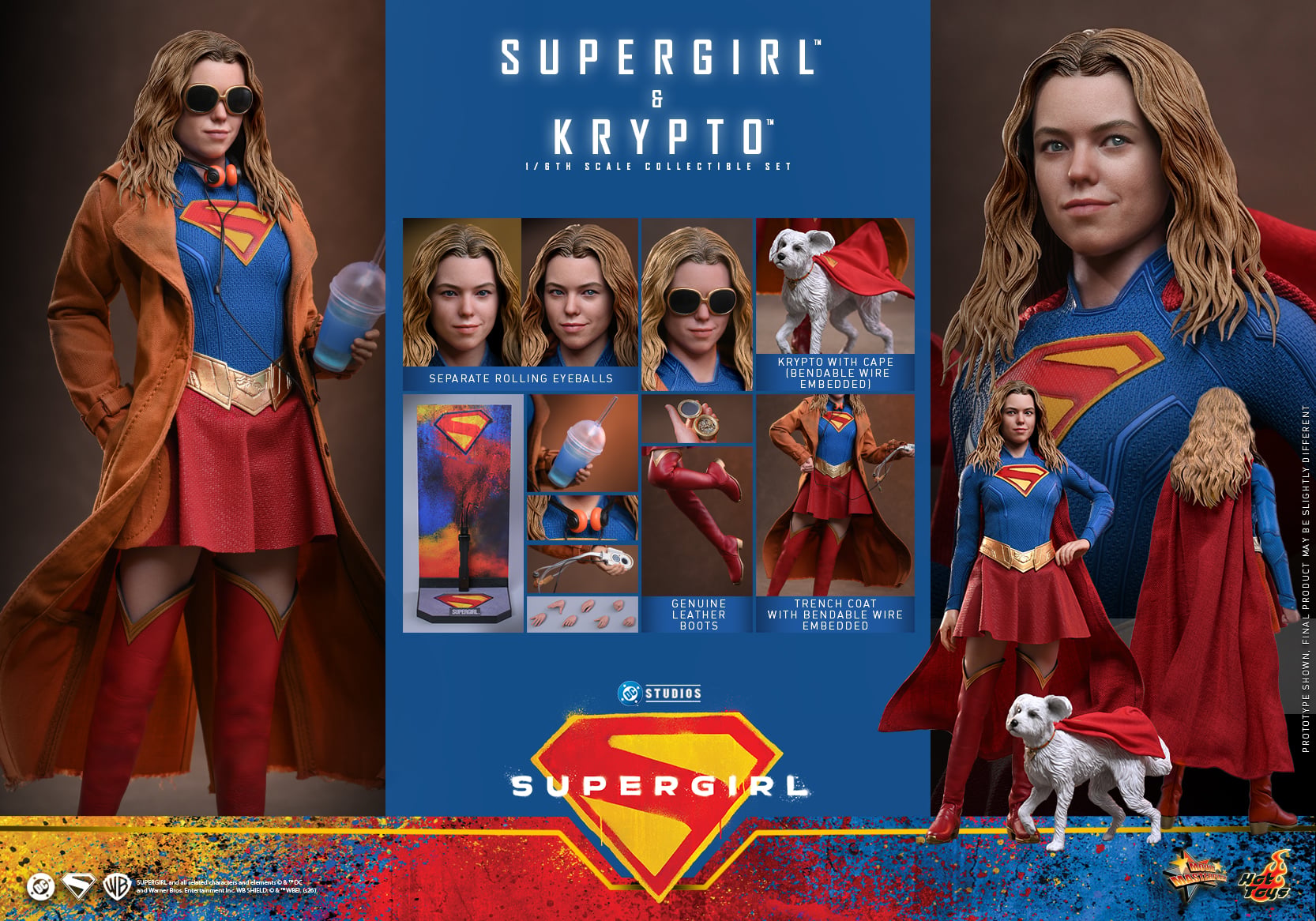 Supergirl MMS869 Supergirl & Krypto 1/6th Scale Collectible Figure
