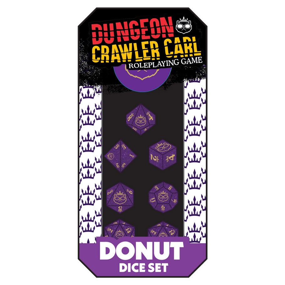 Dungeon Crawler Carl Roleplaying Game Princess Donut’s Enchanted Crown of the Sepsis Whore Dice Set Gallery Image 3