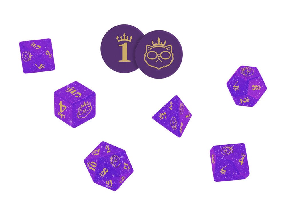 Dungeon Crawler Carl Roleplaying Game Princess Donut’s Enchanted Crown of the Sepsis Whore Dice Set Gallery Image 1