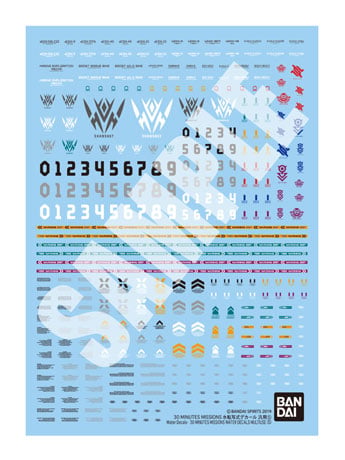 30 Minutes Missions Multiuse 5 Water Slide Decal Sheet Gallery Image 2