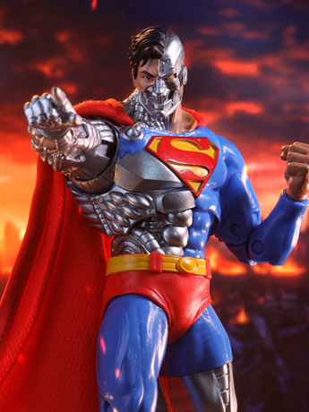 Image of The Return of Superman DC Multiverse McFarlane Vault Collection Cyborg Superman Action Figure