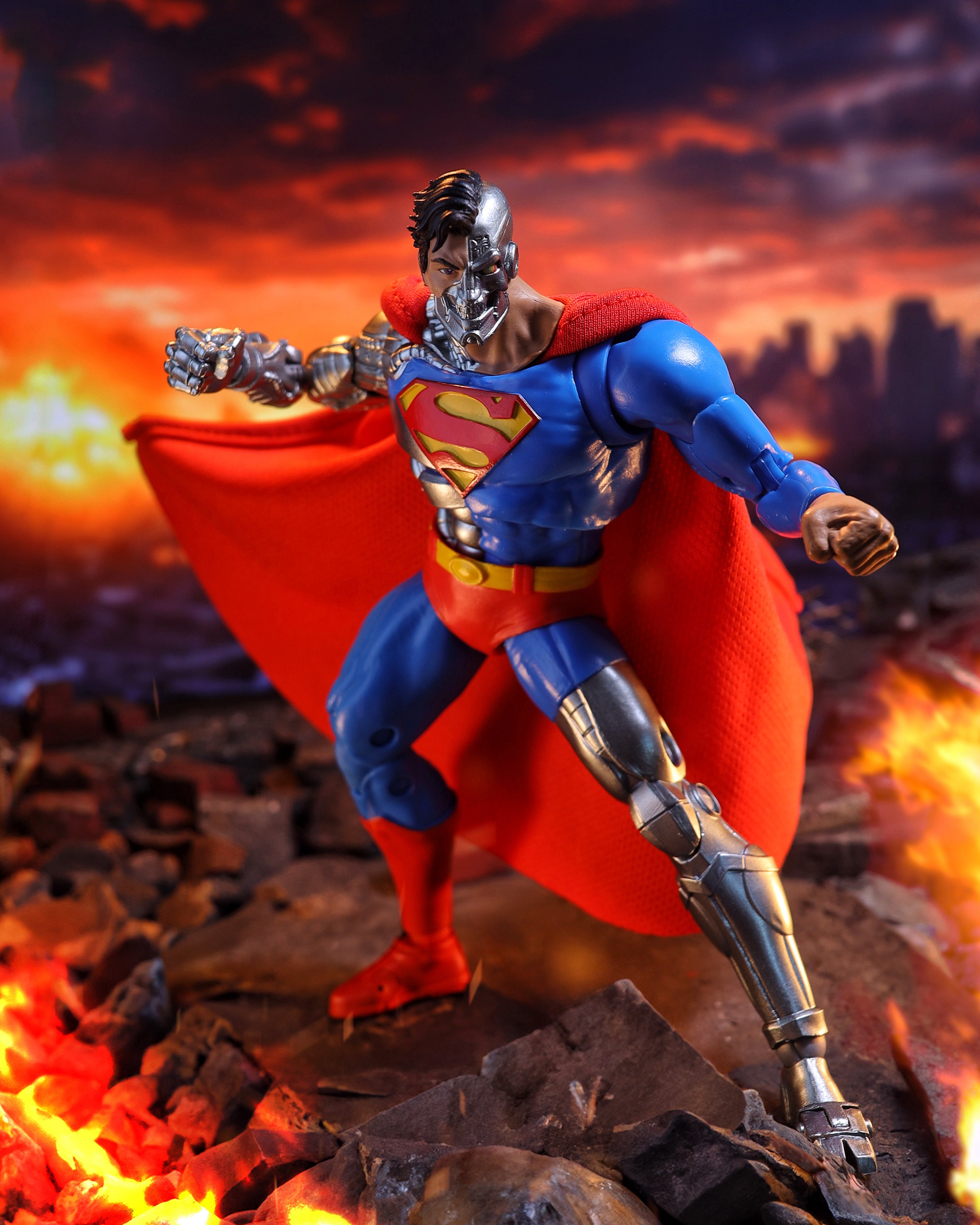The Return of Superman DC Multiverse McFarlane Vault Collection Cyborg Superman Action Figure Gallery Image 5