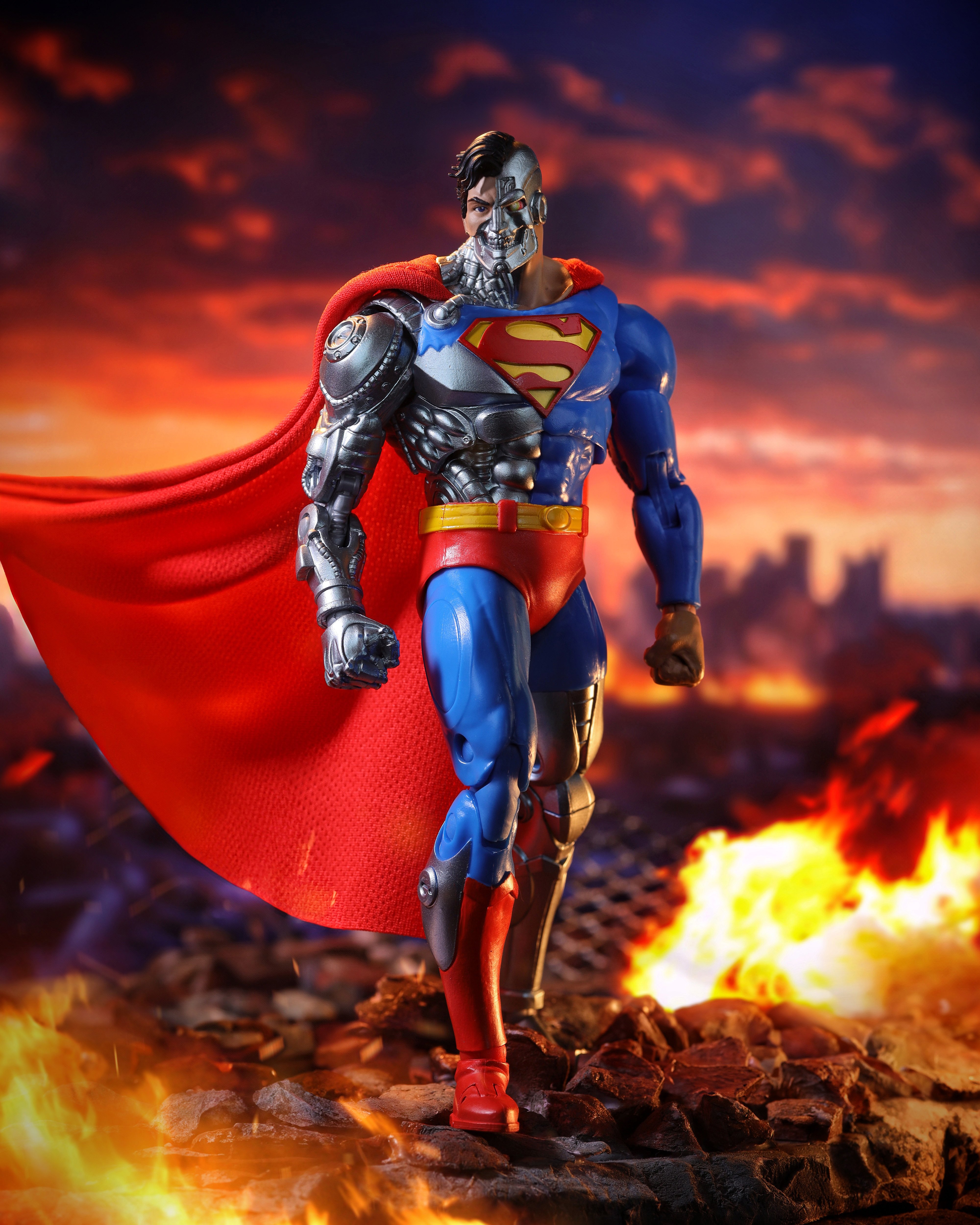 The Return of Superman DC Multiverse McFarlane Vault Collection Cyborg Superman Action Figure Gallery Image 4