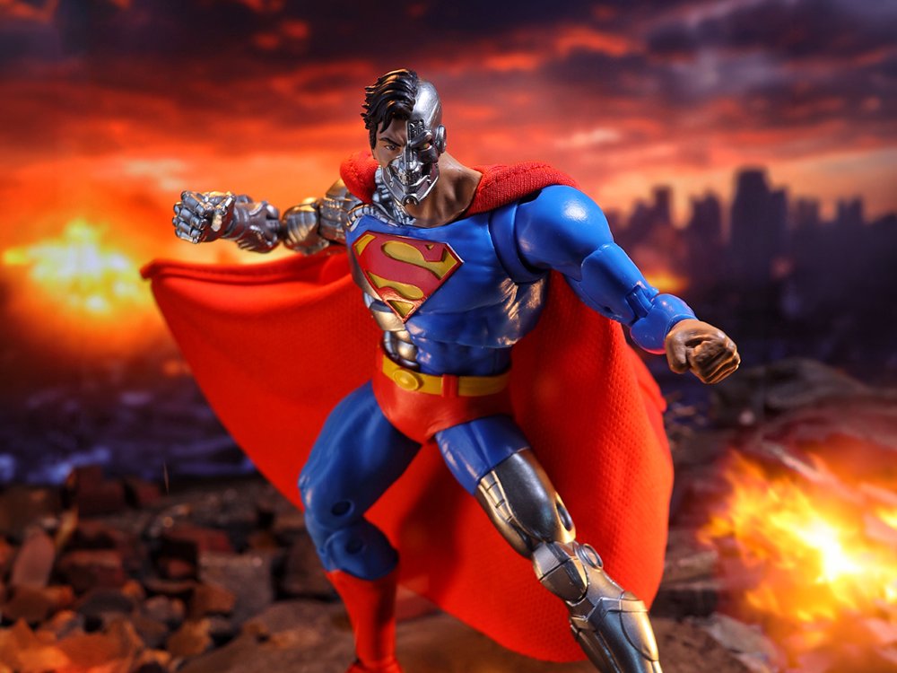 The Return of Superman DC Multiverse McFarlane Vault Collection Cyborg Superman Action Figure Gallery Image 1