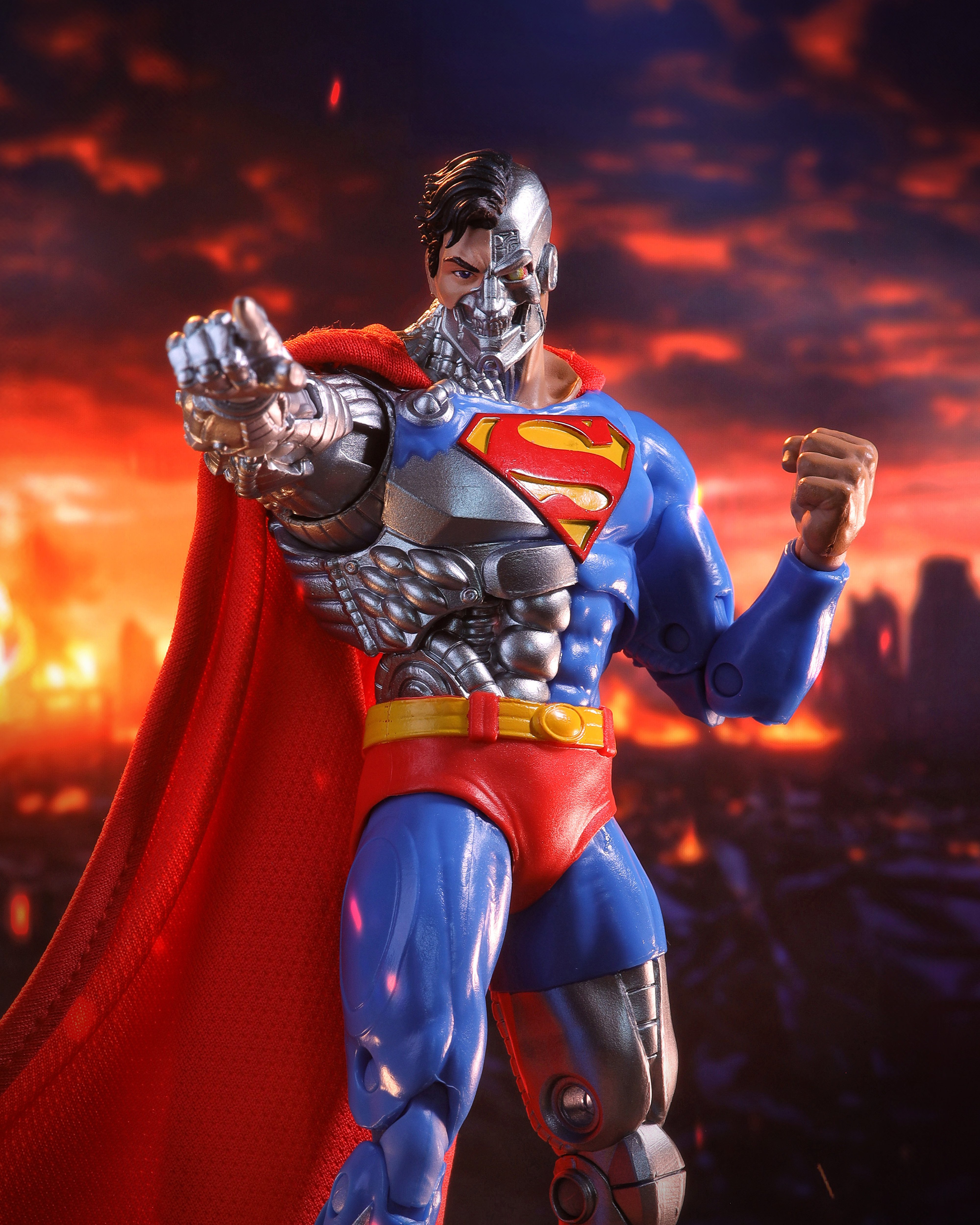 The Return of Superman DC Multiverse McFarlane Vault Collection Cyborg Superman Action Figure Gallery Image 6