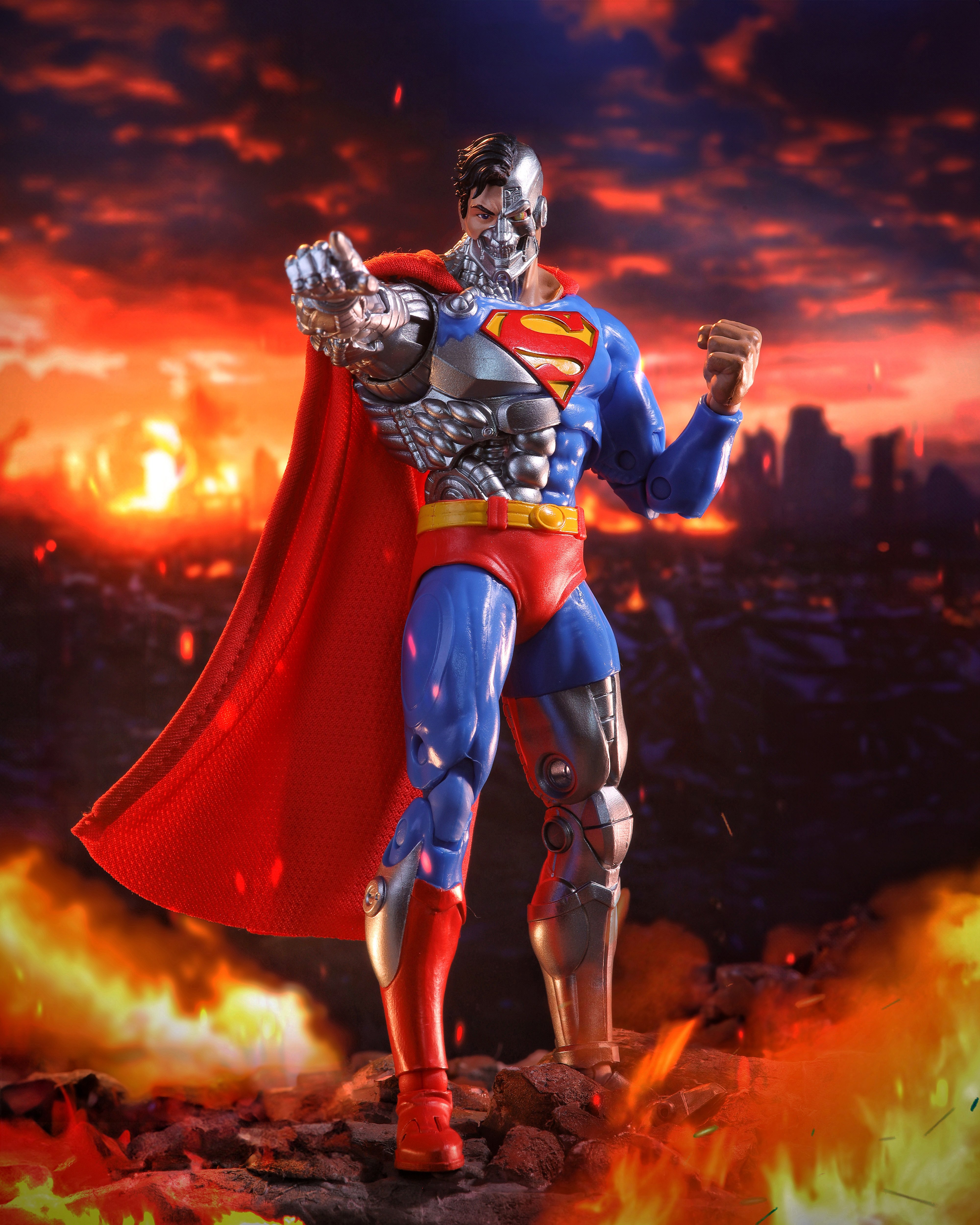 The Return of Superman DC Multiverse McFarlane Vault Collection Cyborg Superman Action Figure Gallery Image 3