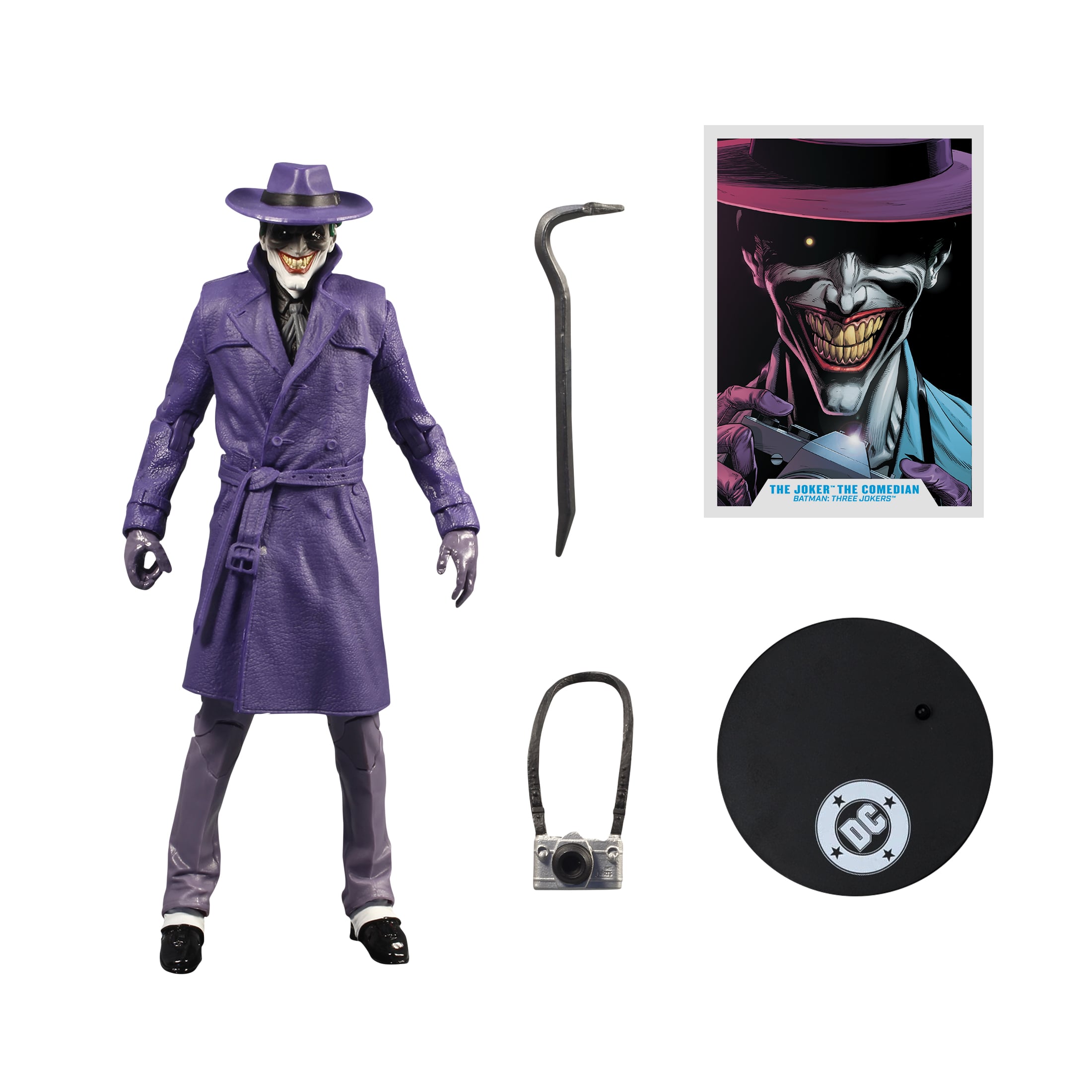 Batman: Three Jokers DC Multiverse McFarlane Vault Collection The Joker (The Comedian) Action Figure Gallery Image 13