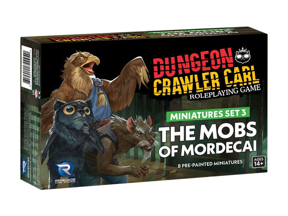 Dungeon Crawler Carl Roleplaying Game The Mobs of Mordecai Miniatures Set 3 Gallery Image 1