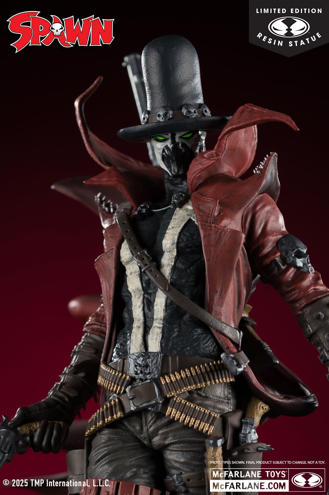 Spawn: Black, White & Red All Over Gunslinger Spawn 1/10 Scale Limited Edition Resin Statue Gallery Image 8
