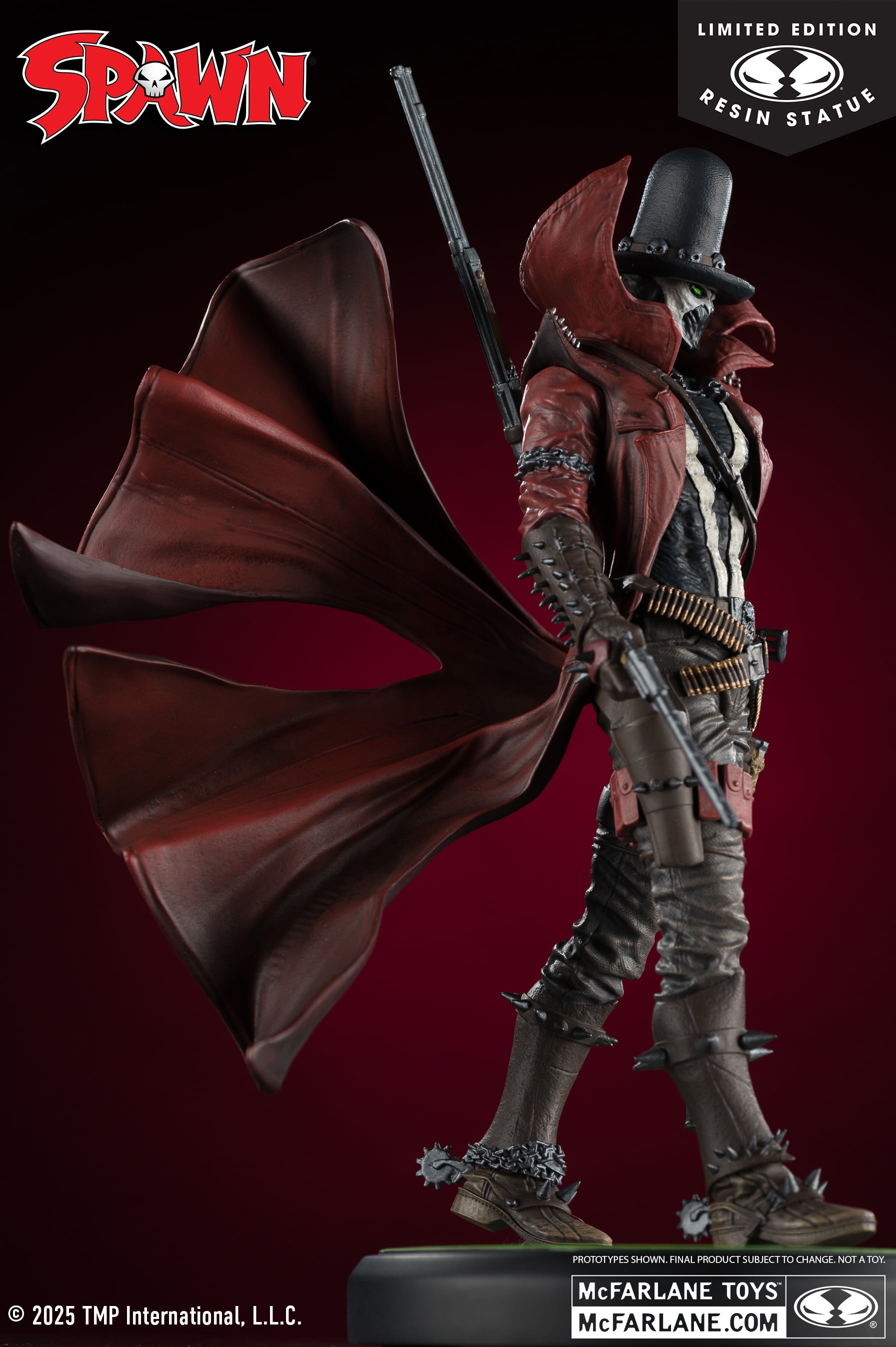Spawn: Black, White & Red All Over Gunslinger Spawn 1/10 Scale Limited Edition Resin Statue Gallery Image 7