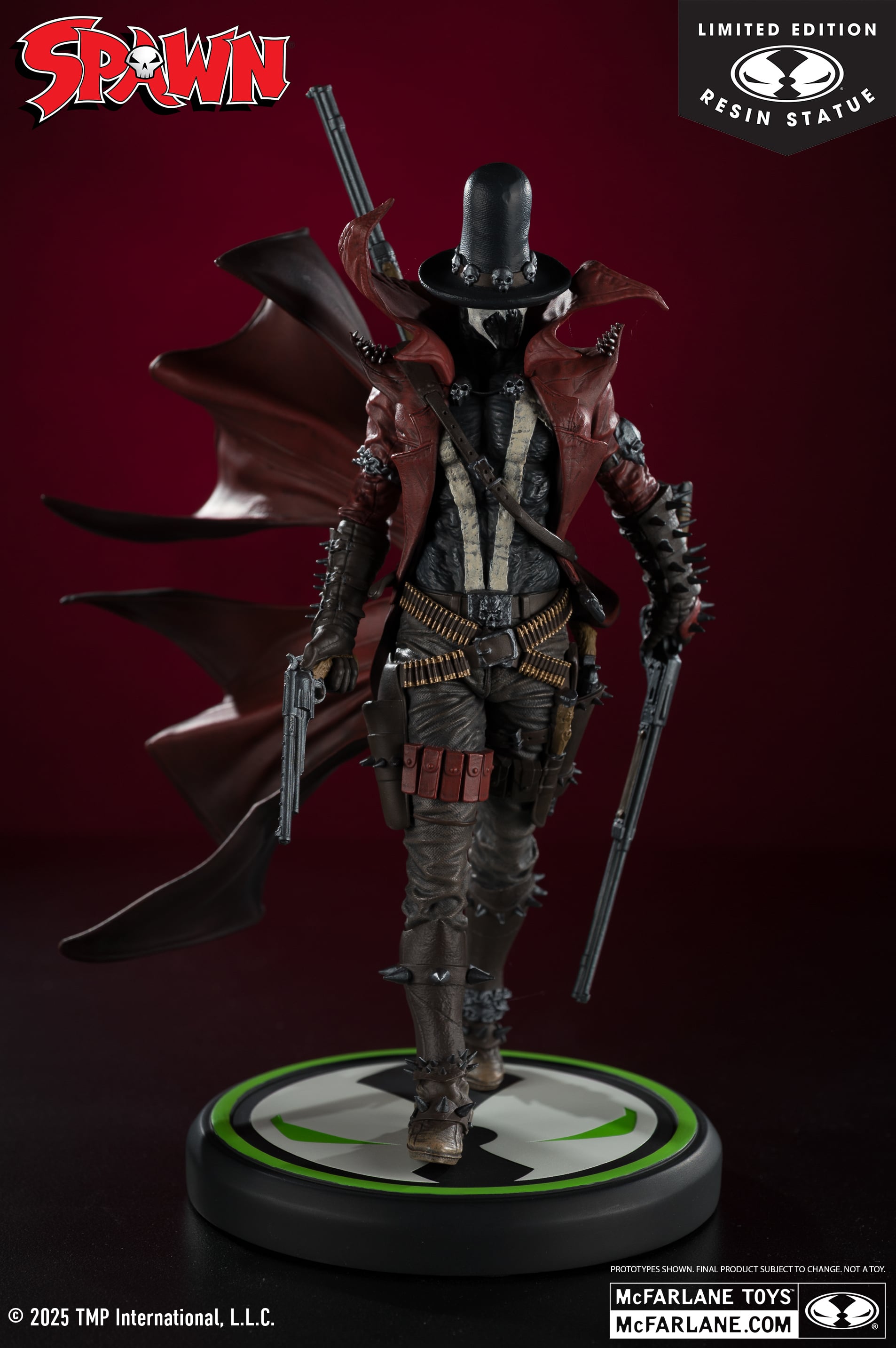 Spawn: Black, White & Red All Over Gunslinger Spawn 1/10 Scale Limited Edition Resin Statue Gallery Image 5