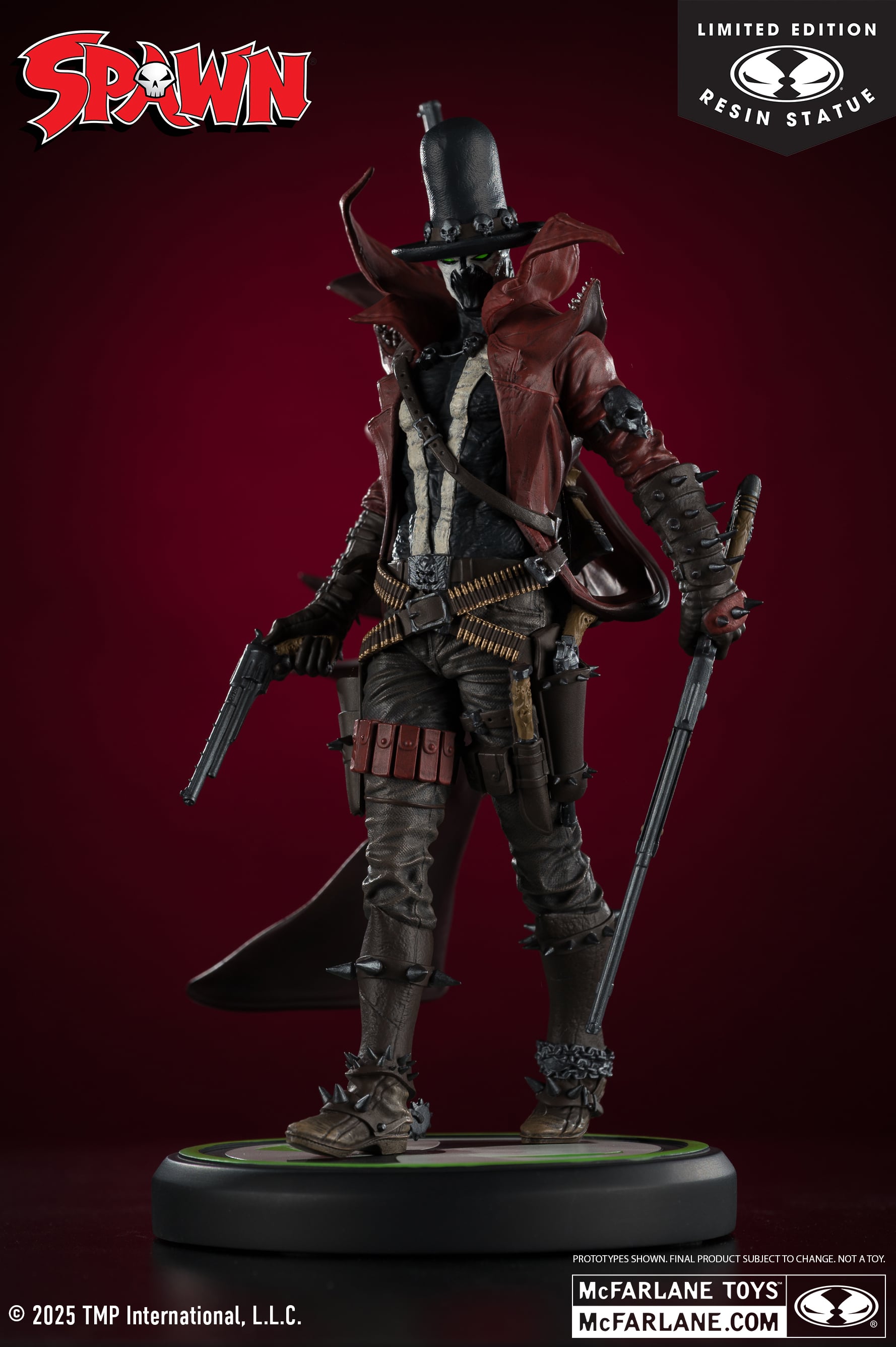 Spawn: Black, White & Red All Over Gunslinger Spawn 1/10 Scale Limited Edition Resin Statue Gallery Image 3