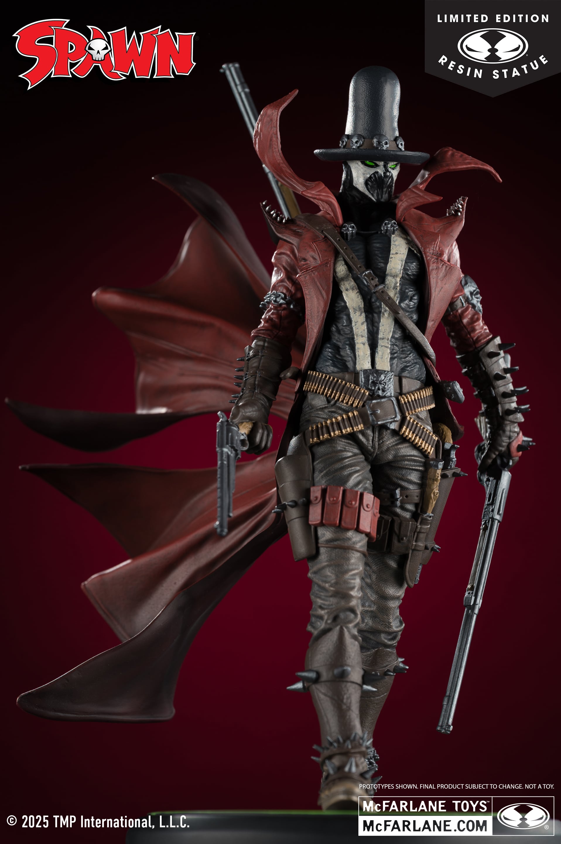 Spawn: Black, White & Red All Over Gunslinger Spawn 1/10 Scale Limited Edition Resin Statue Gallery Image 6