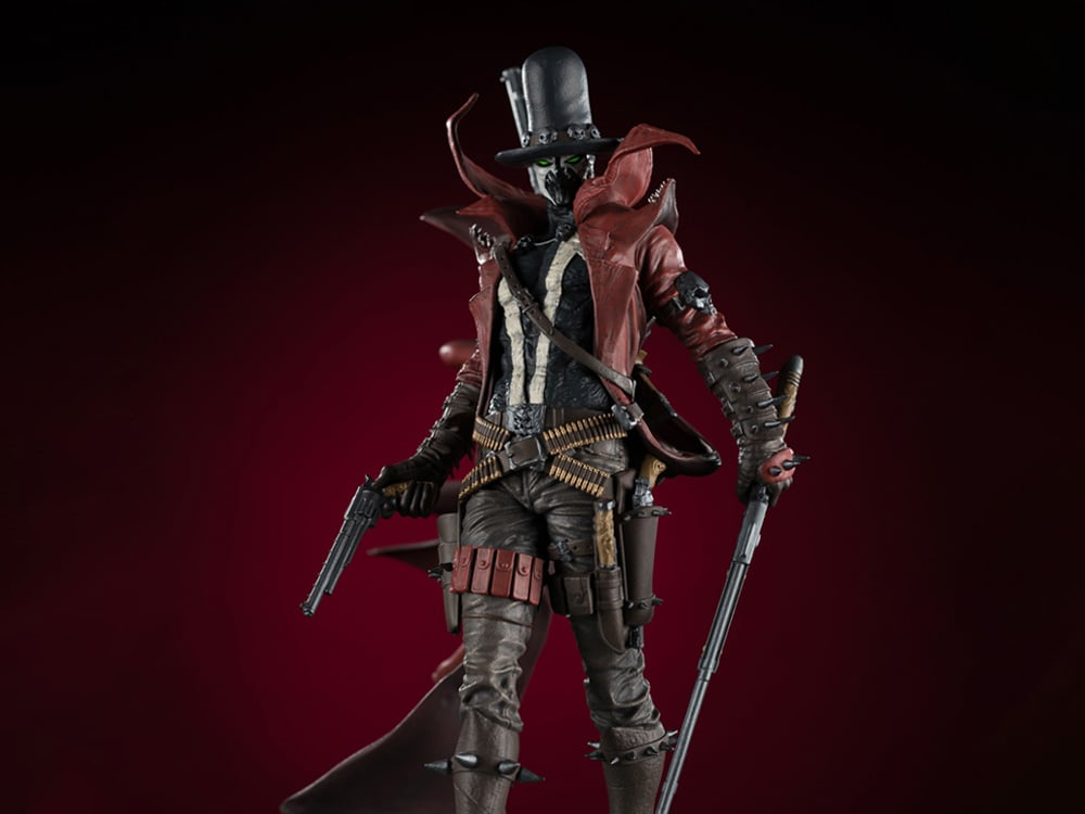 Spawn: Black, White & Red All Over Gunslinger Spawn 1/10 Scale Limited Edition Resin Statue Gallery Image 1