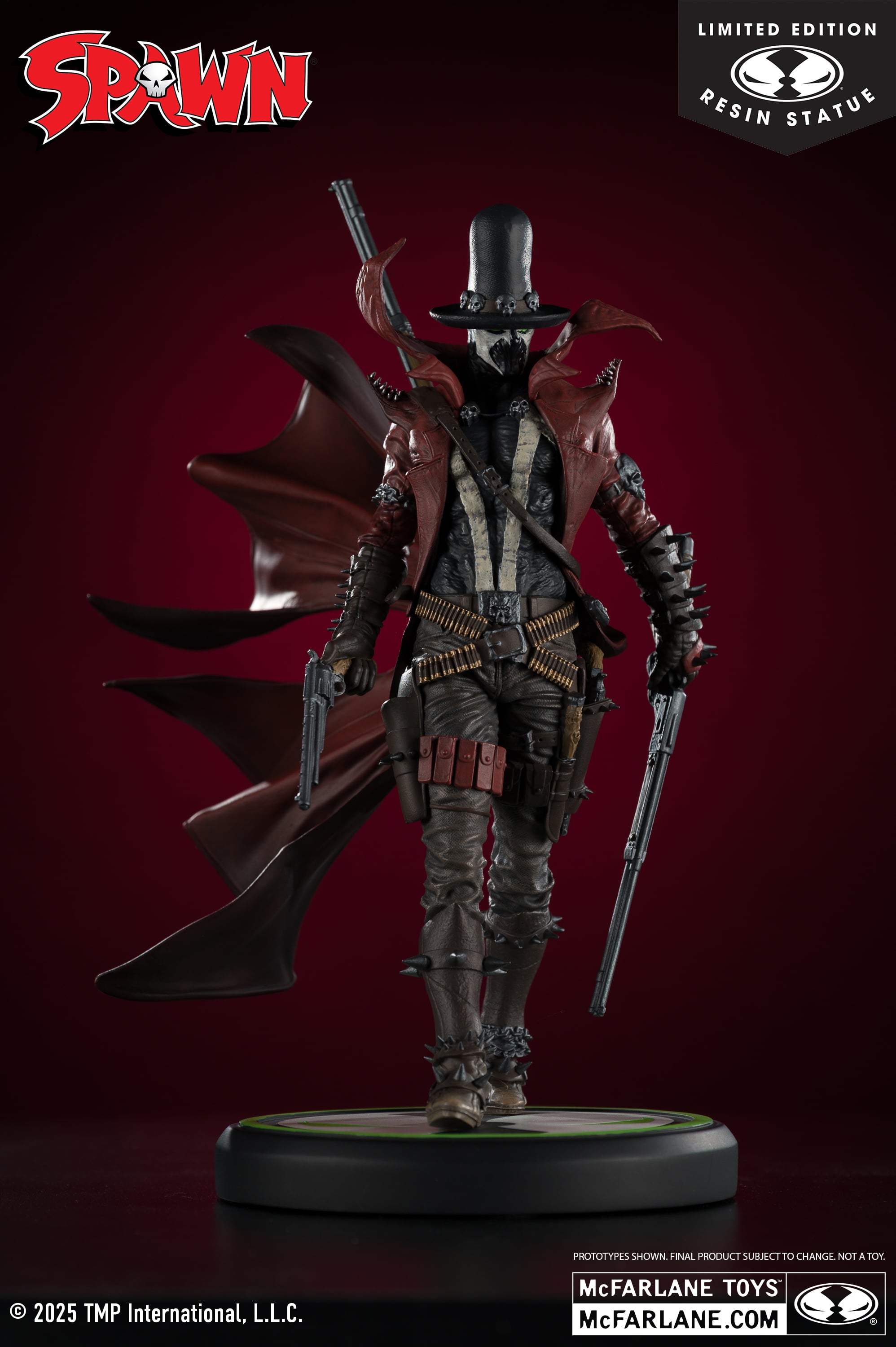 Spawn: Black, White & Red All Over Gunslinger Spawn 1/10 Scale Limited Edition Resin Statue Gallery Image 10