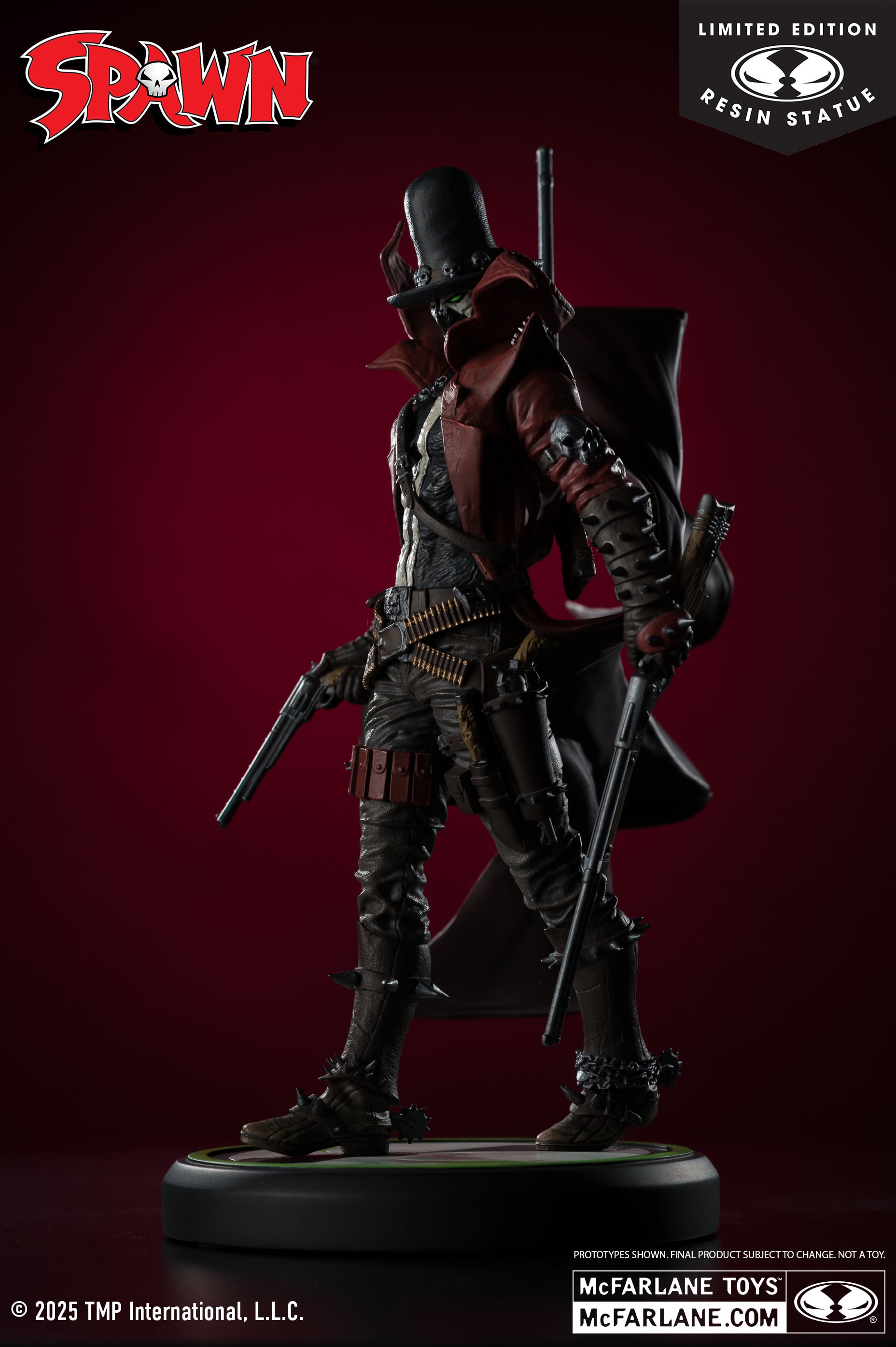 Spawn: Black, White & Red All Over Gunslinger Spawn 1/10 Scale Limited Edition Resin Statue Gallery Image 4