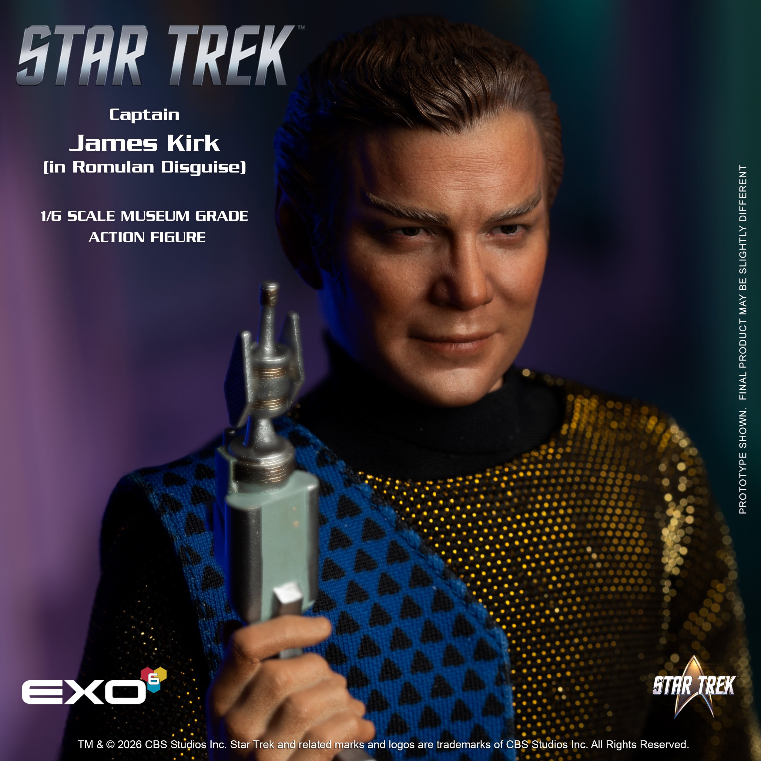 Star Trek: The Original Series Captain James T. Kirk (Romulan Disguise) 1/6 Scale Action Figure Gallery Image 5